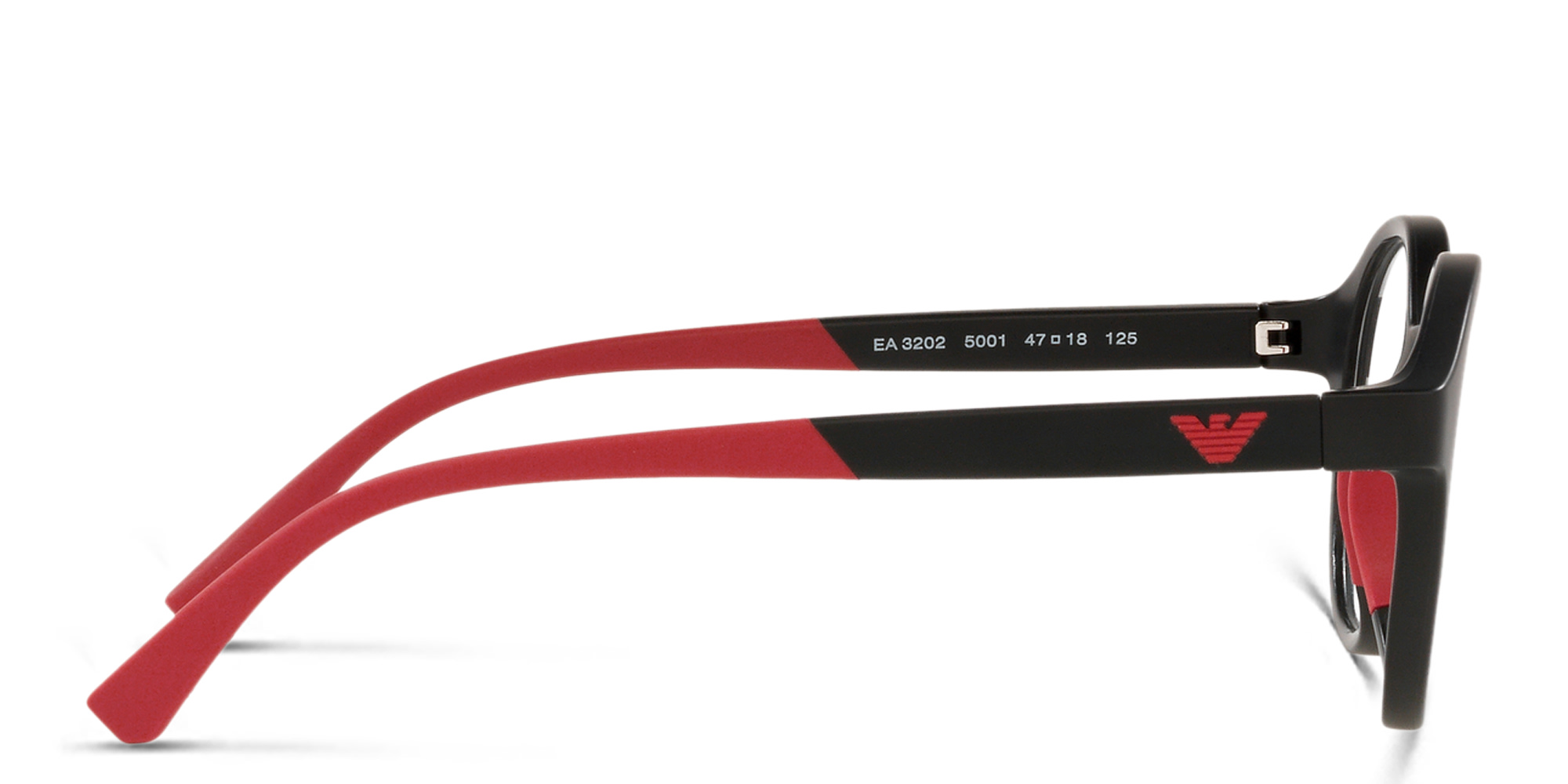 Emporio Armani Kids Round Eyeglasses in Black – Product Photo 3