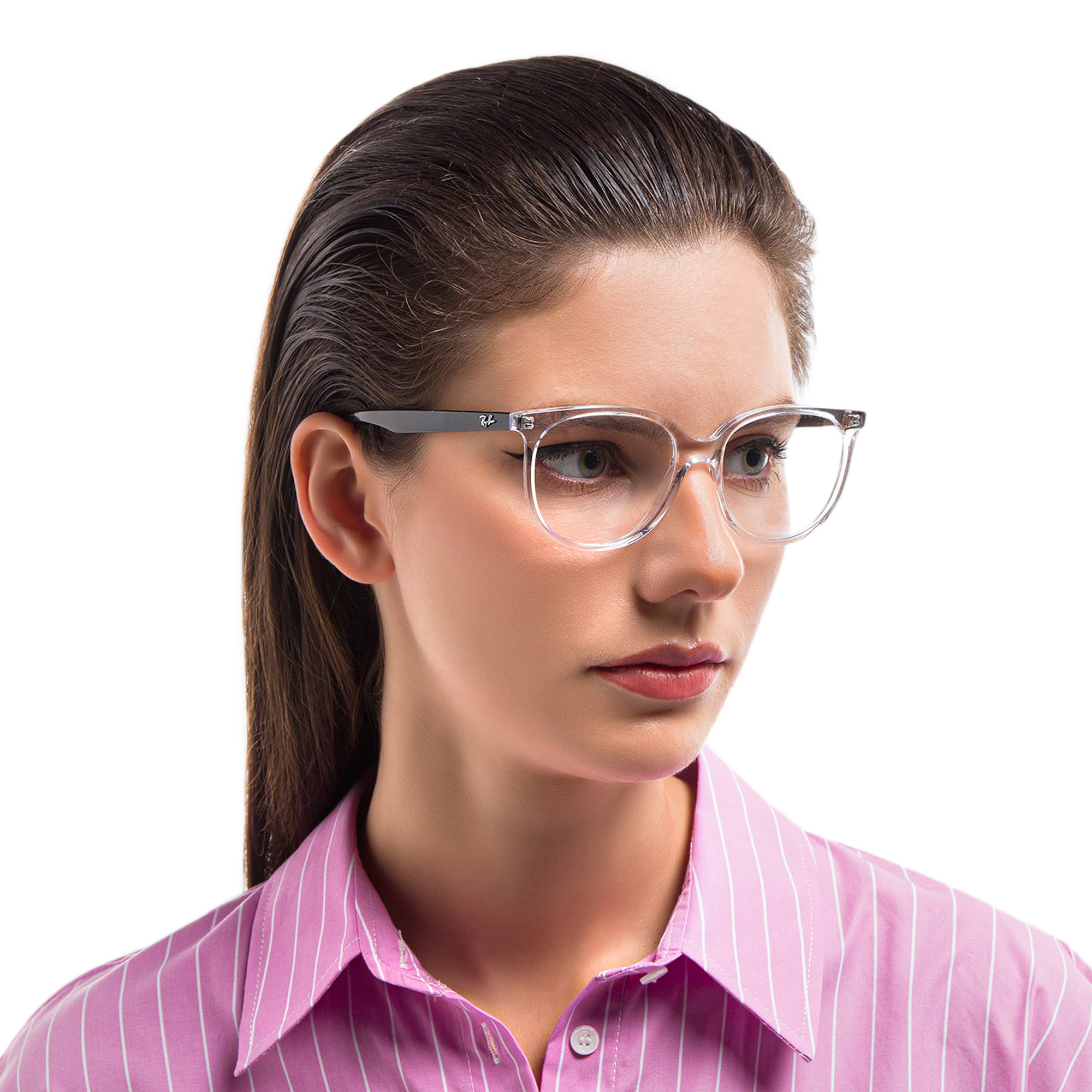 Ray-Ban Square Eyeglasses in Transparent – Product Photo 6