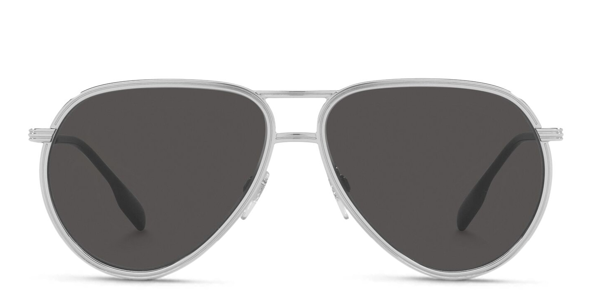 BURBERRY Pilot Sunglasses in Silver – Product Photo 1