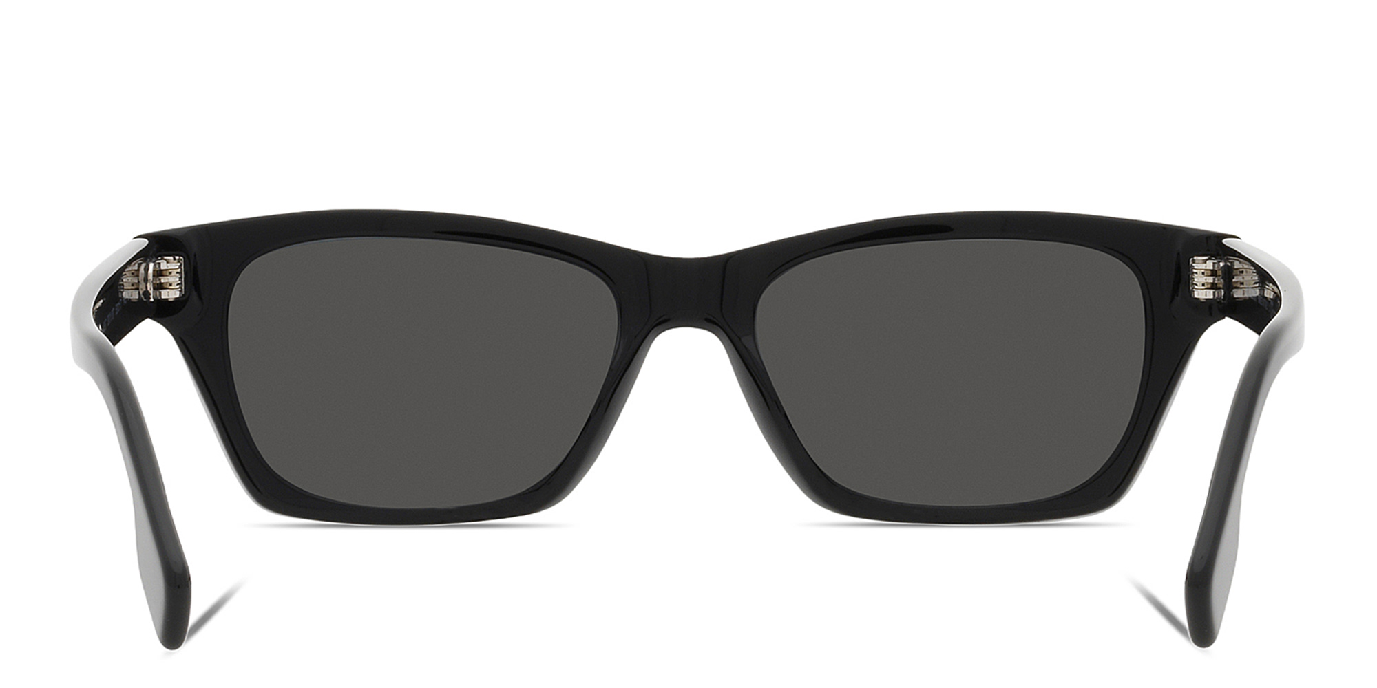 نظارة شمسية بإطار مستطيل من بربري بلون أسود - صورة المنتج 4