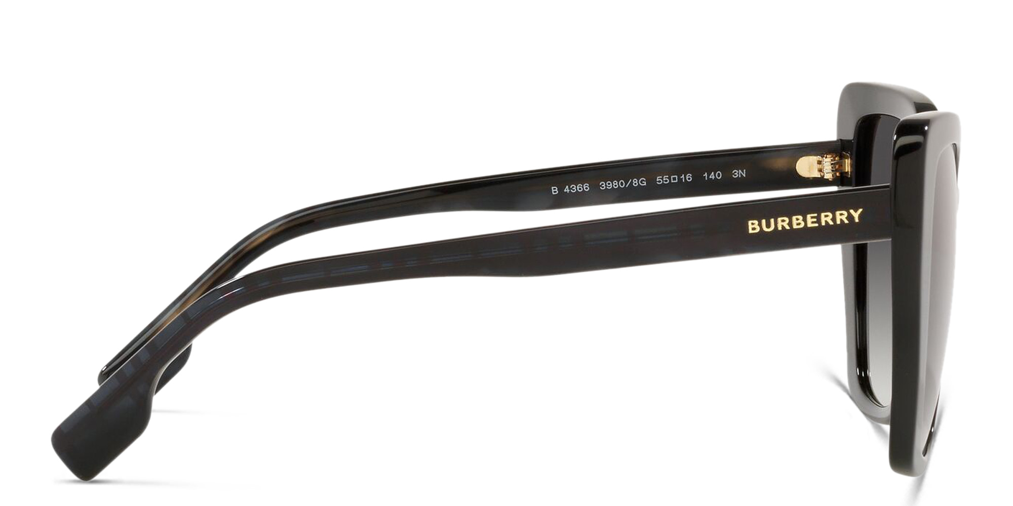 BURBERRY Cat Eye Sunglasses in Black – Product Photo 3