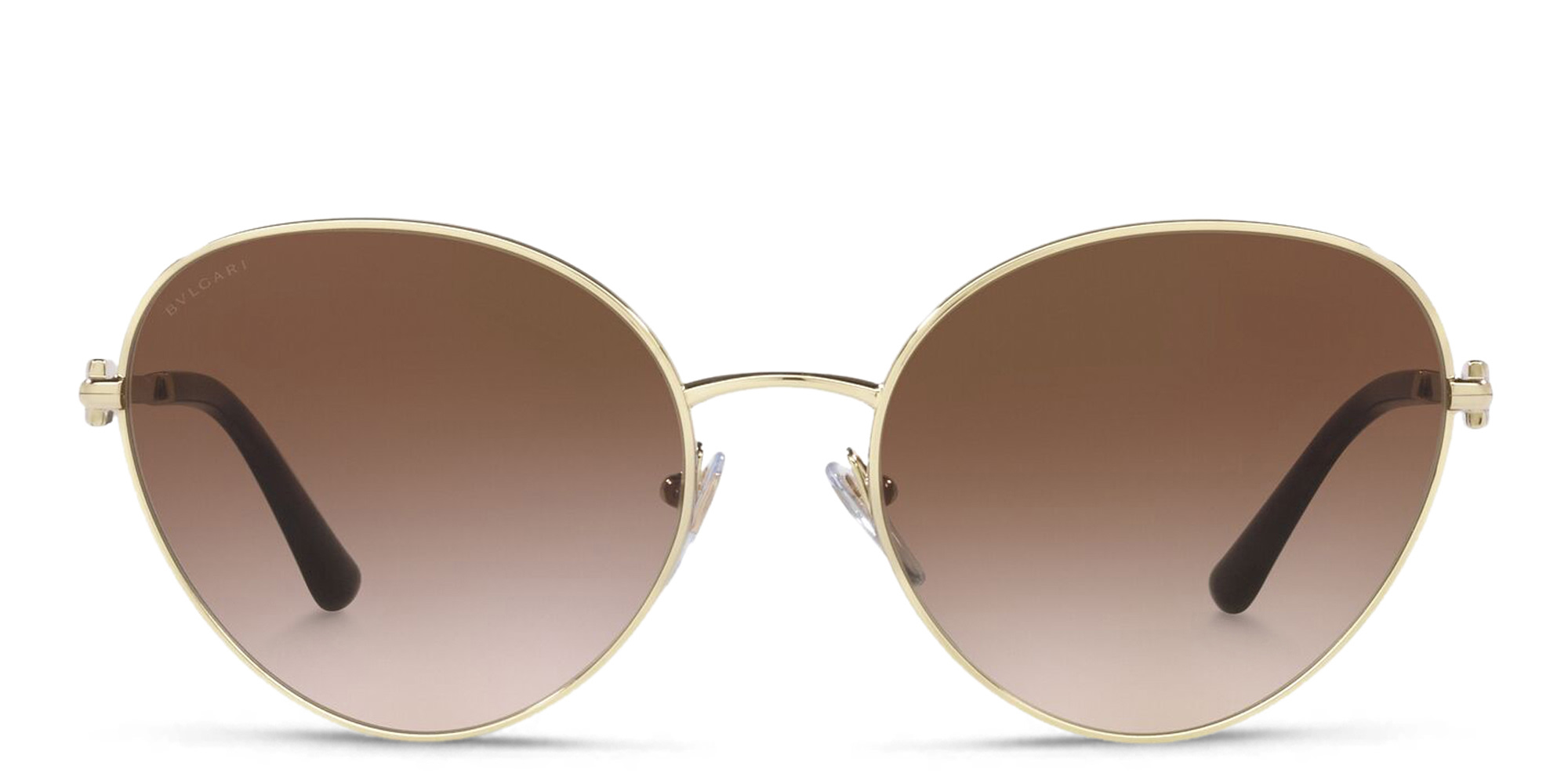 BVLGARI Cat Eye Sunglasses in Pale Gold – Product Photo 1