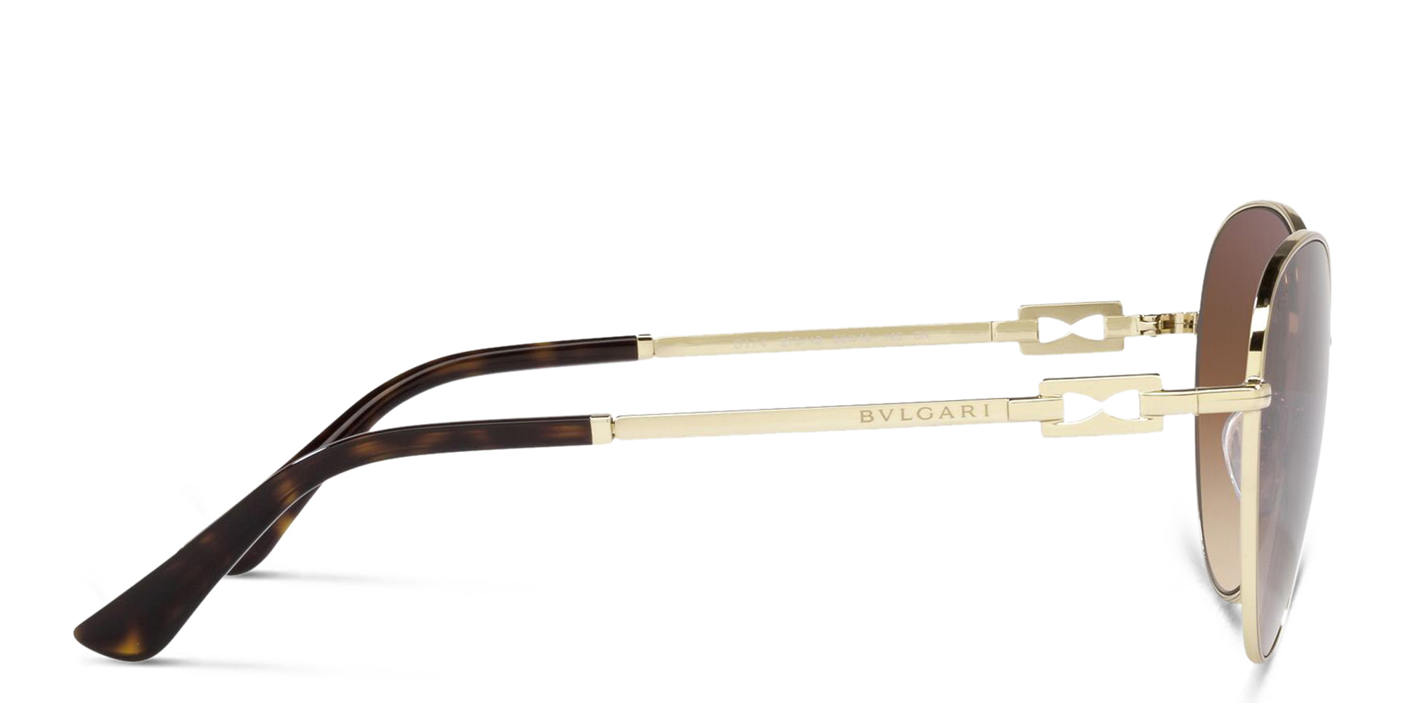 BVLGARI Cat Eye Sunglasses in Pale Gold – Product Photo 3