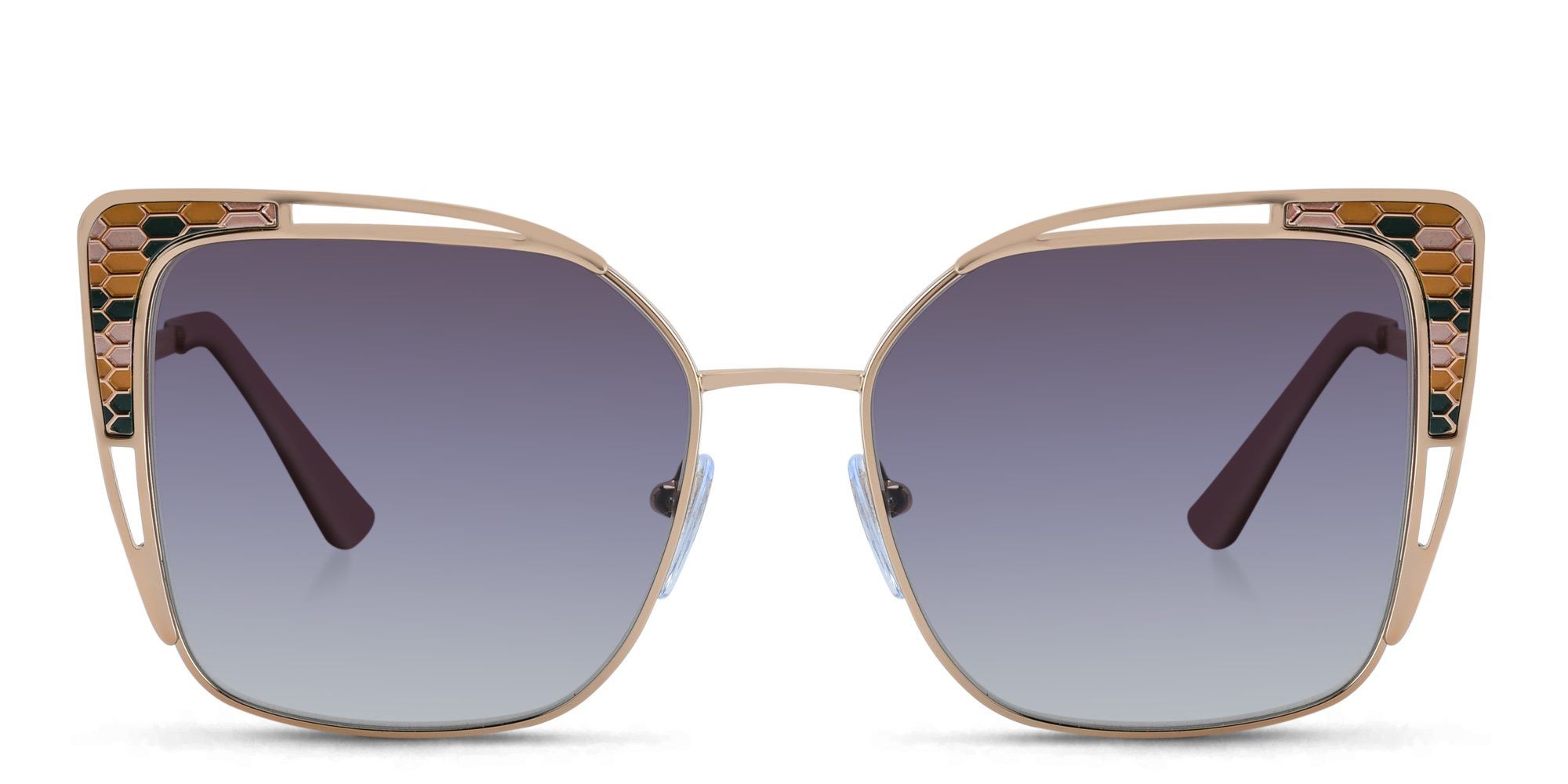 BVLGARI MAGRABi Exclusive Cat Eye Sunglasses in Pink Gold – Product Photo 1