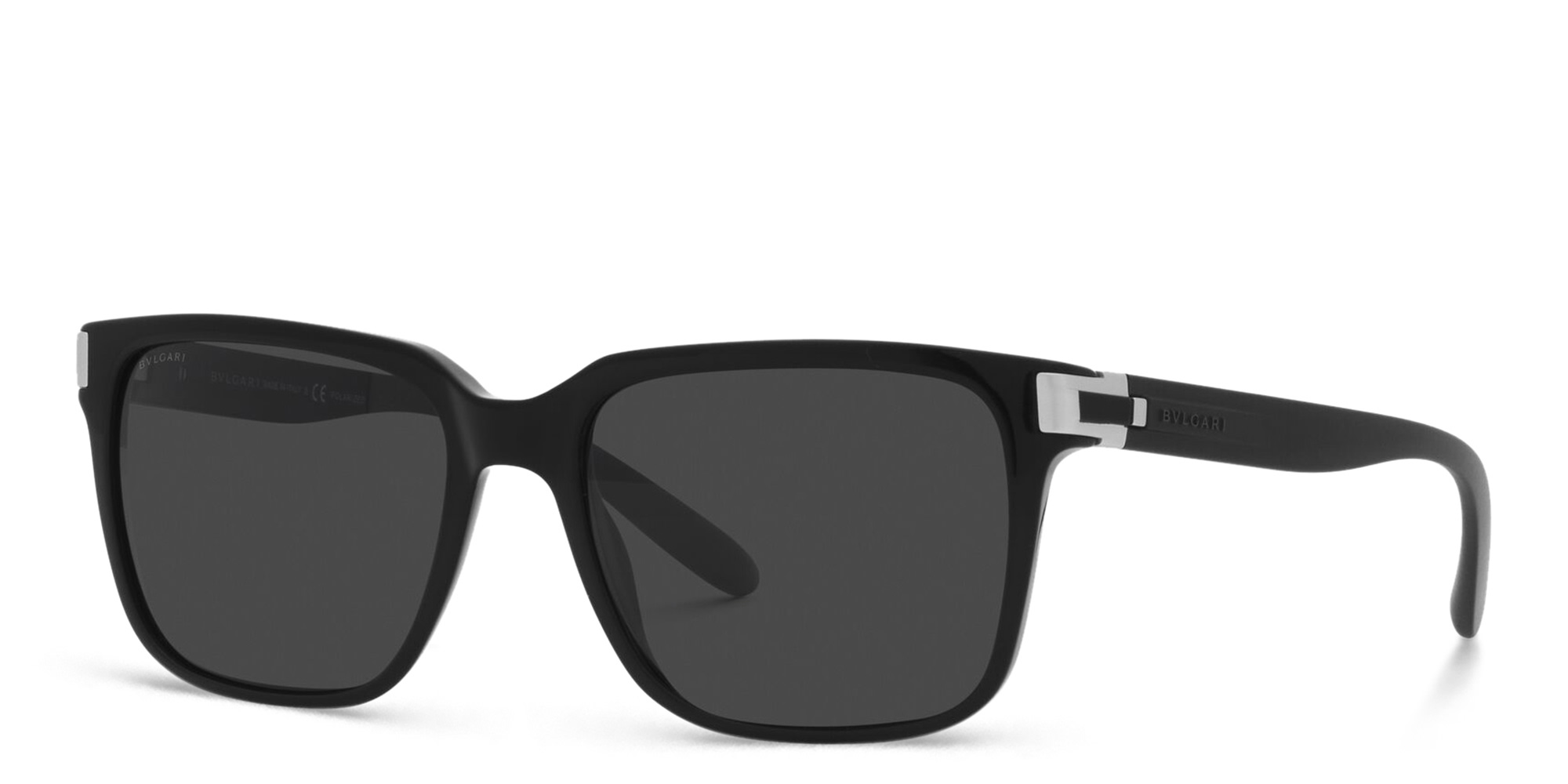 BVLGARI Rectangle Sunglasses in Black – Product Photo 2
