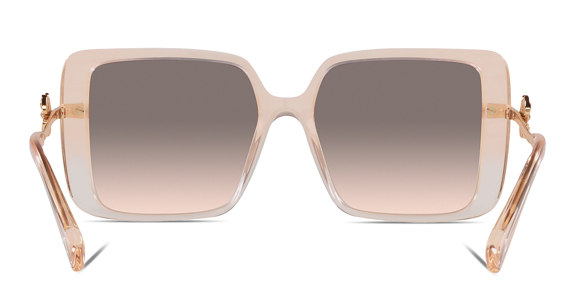 BVLGARI Oversized Square Sunglasses in Rose Gold – Product Photo 4