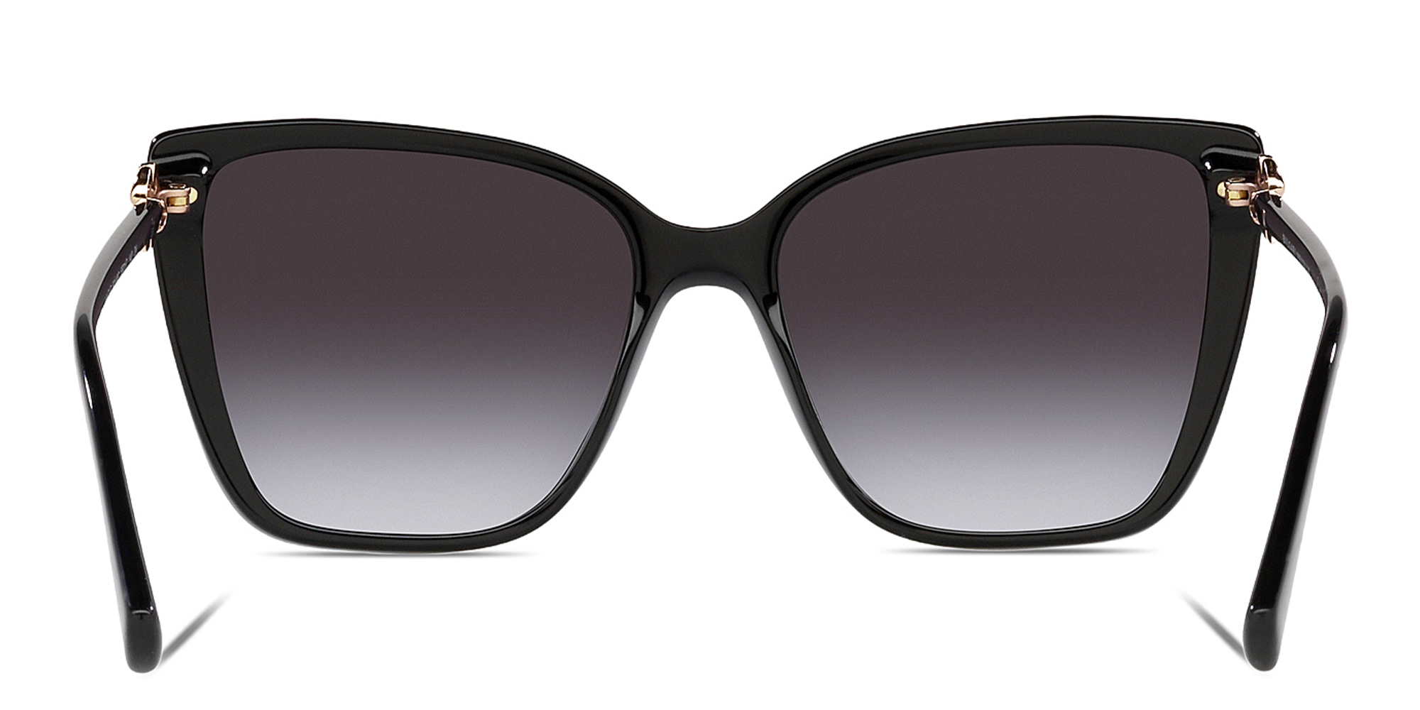 Shop BVLGARI Cat Eye Sunglasses in Black online.
