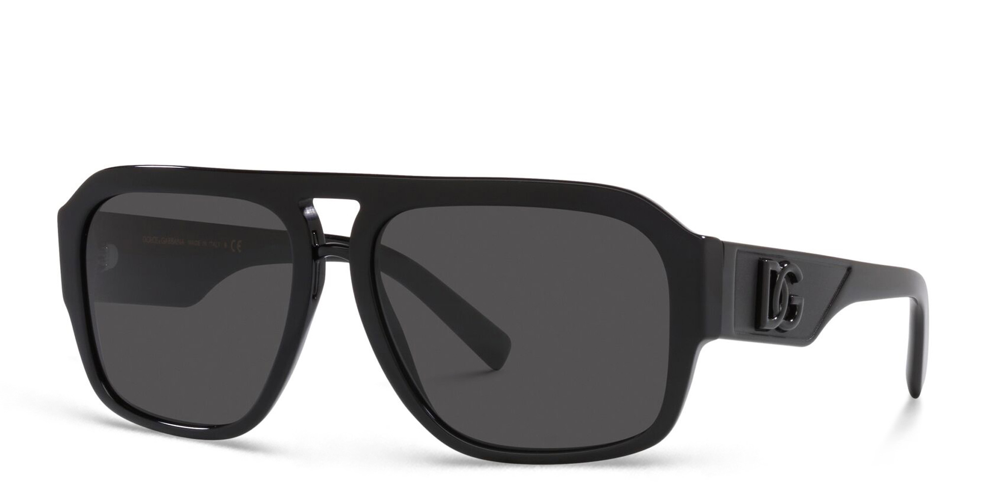 Dolce & Gabbana Pilot Sunglasses in Black – Product Photo 2