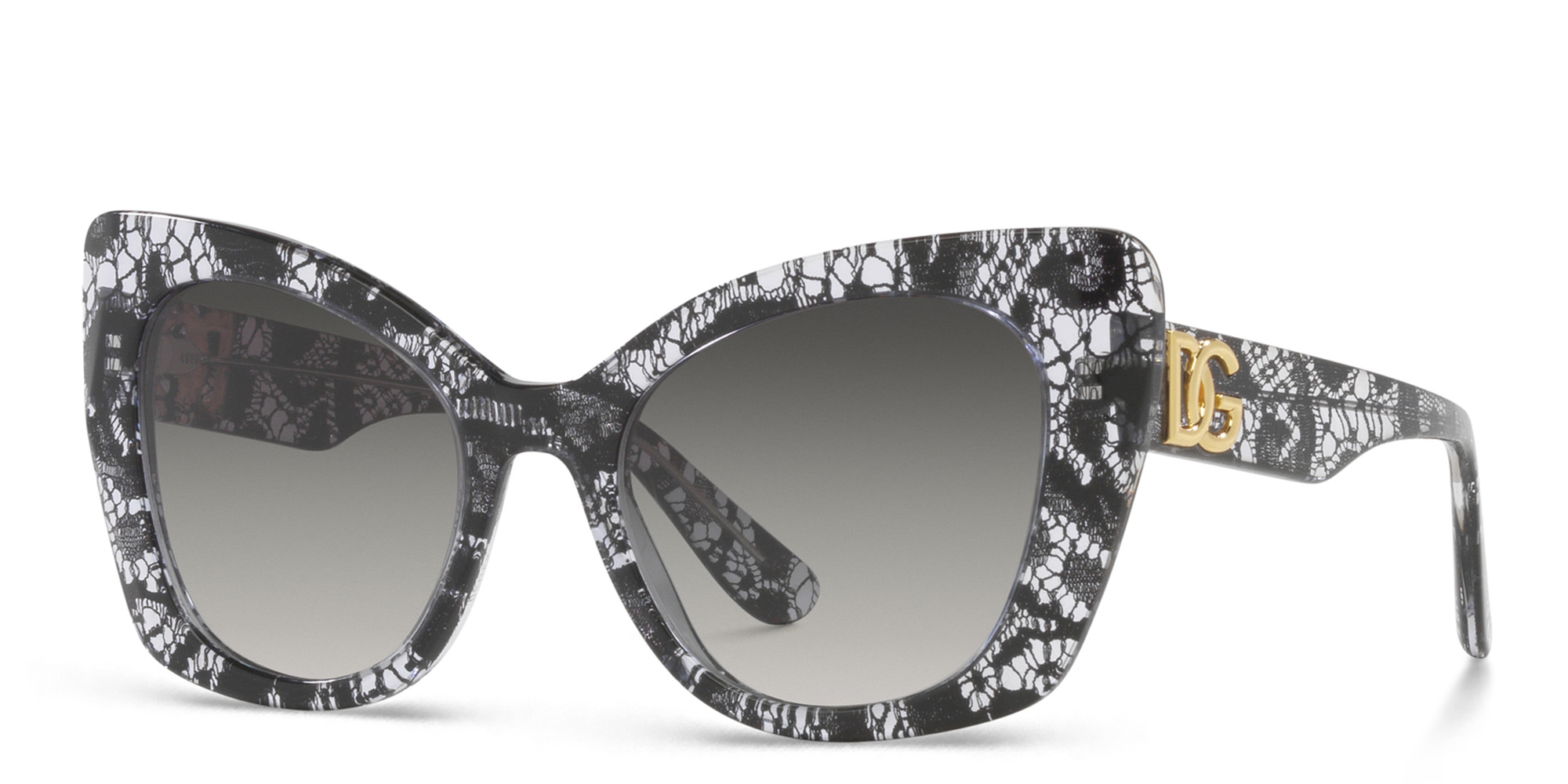 Dolce & Gabbana Butterfly Sunglasses in Black Lace – Product Photo 2