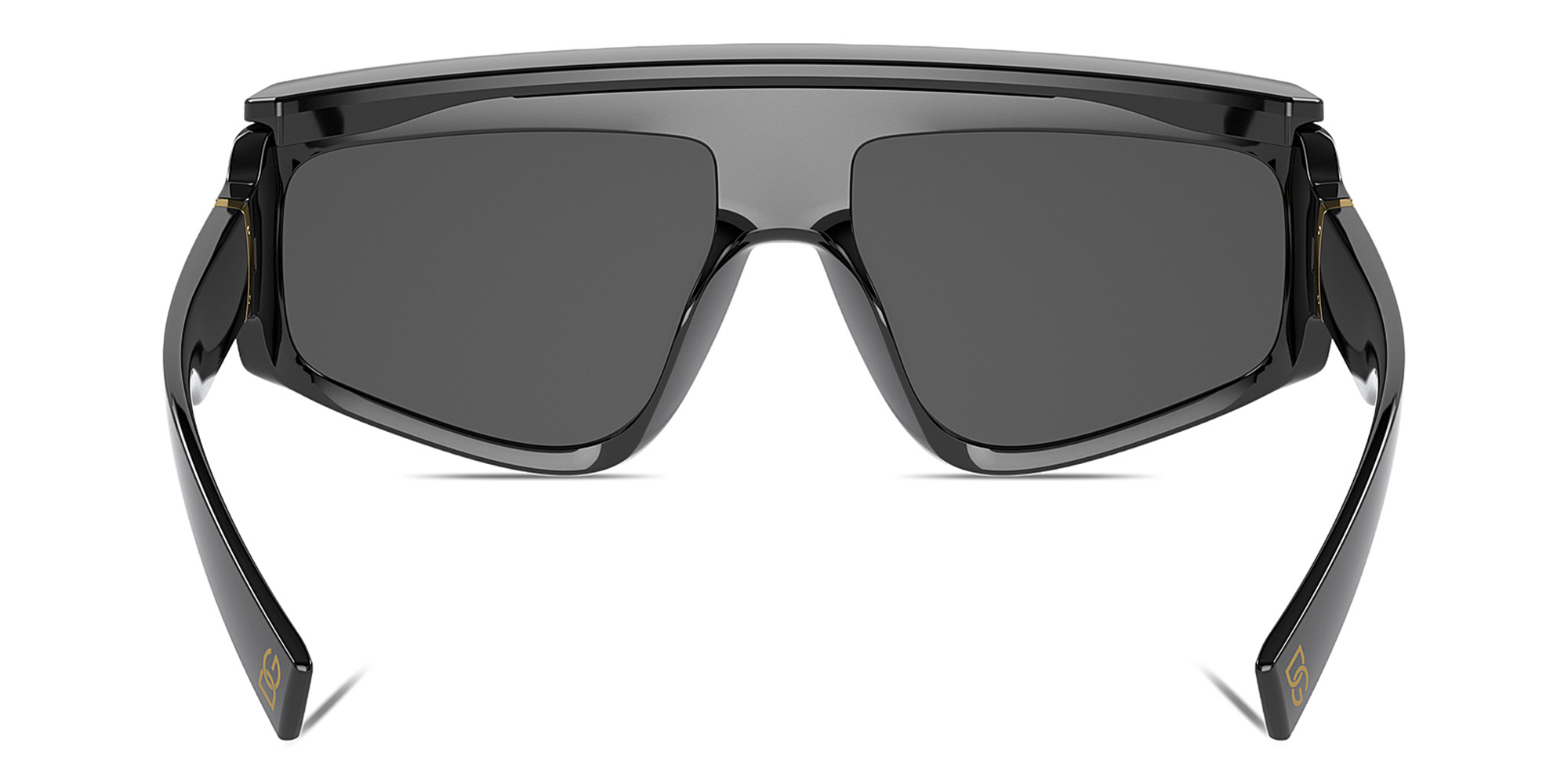 Dolce & Gabbana Unisex Rectangle Sunglasses in Black – Product Photo 4