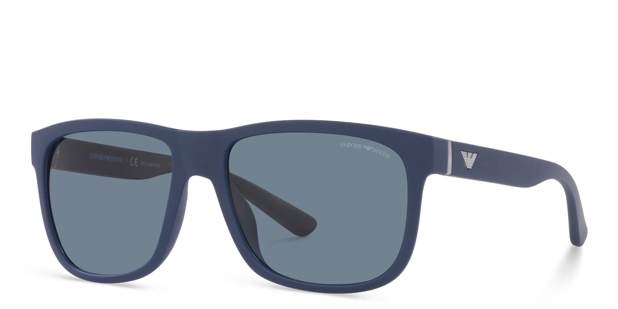 Emporio Armani Pillow Sunglasses in Matte Blue – Product Photo 2