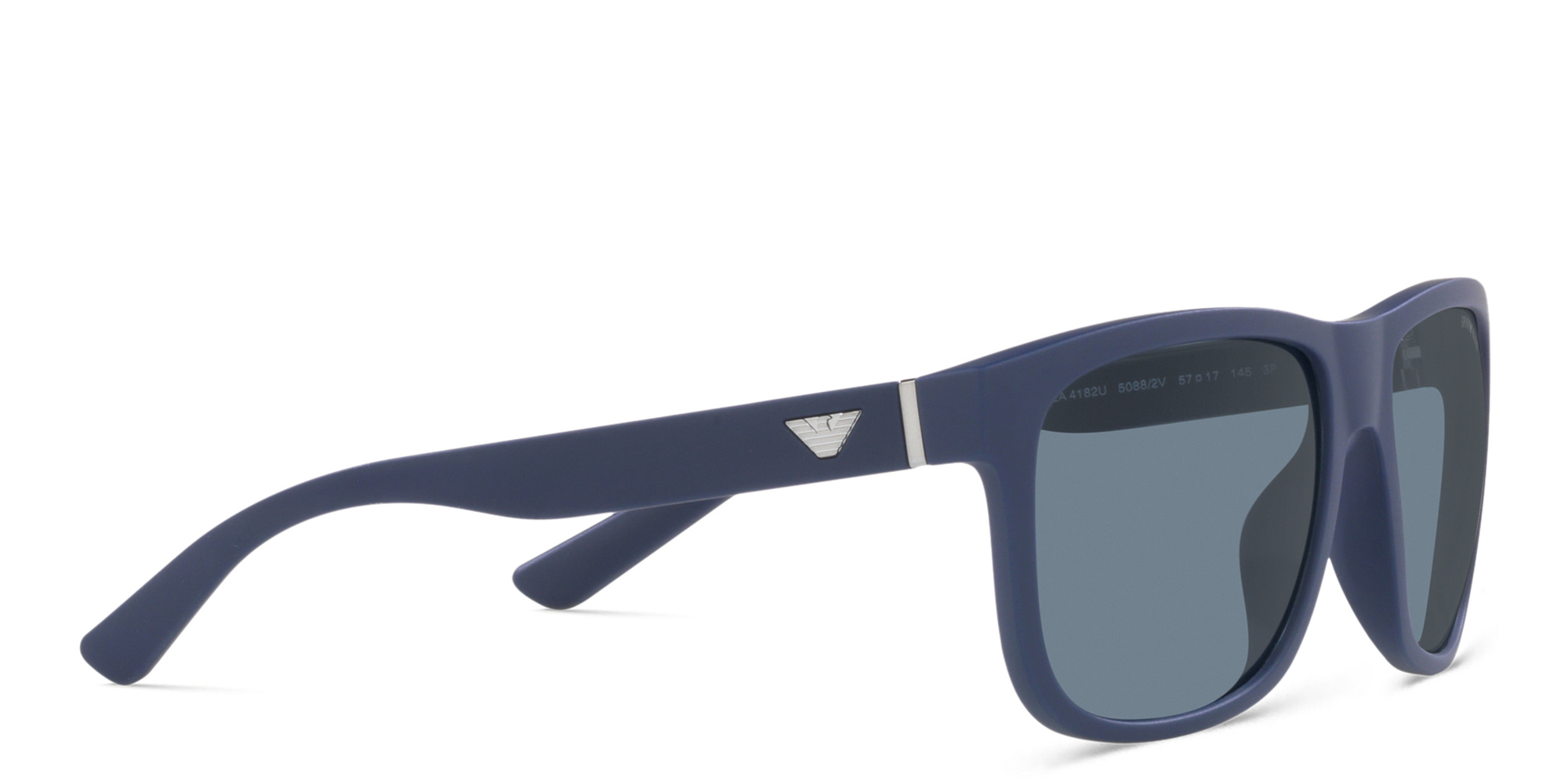 Emporio Armani Pillow Sunglasses in Matte Blue – Product Photo 4