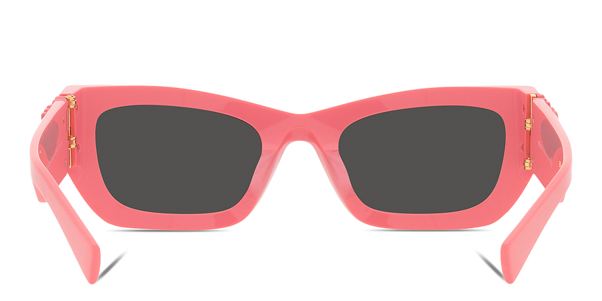 Shop MIU MIU Rectangle Sunglasses in Pink online.
