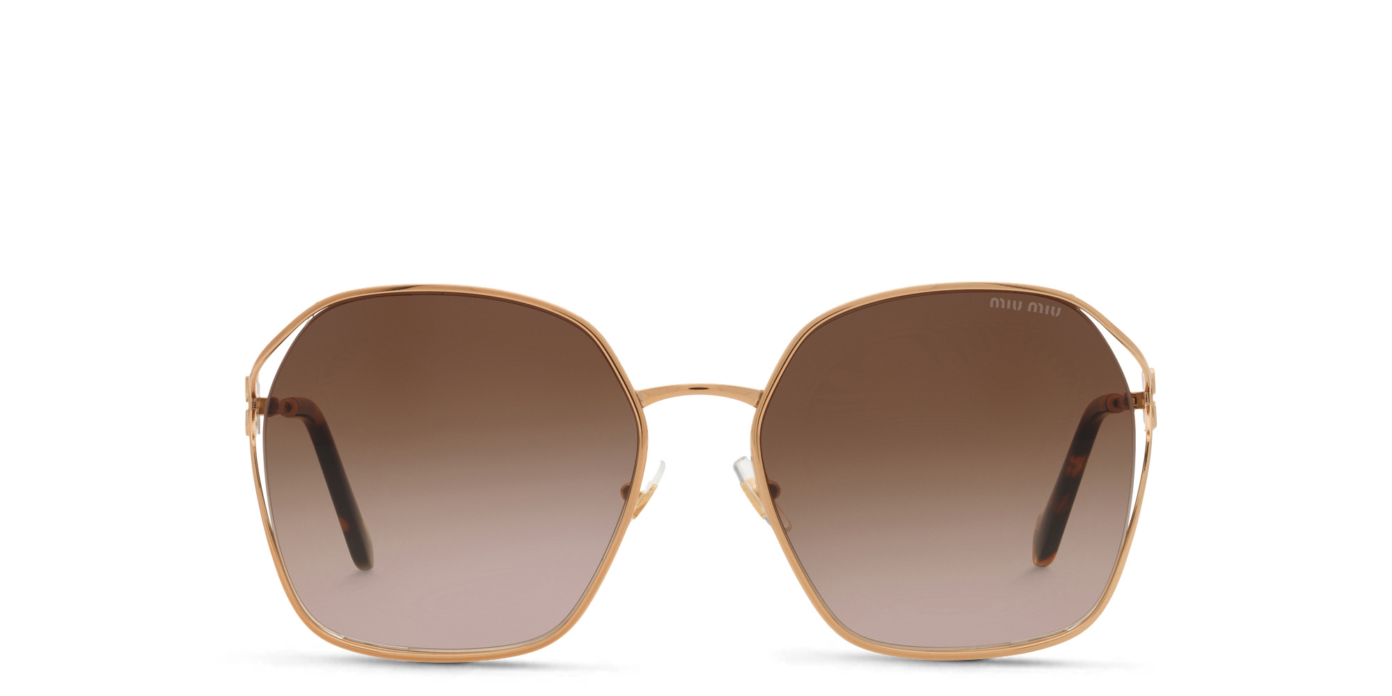 Buy MIU MIU Half Rim Irregular Sunglasses Online MAGRABi UAE