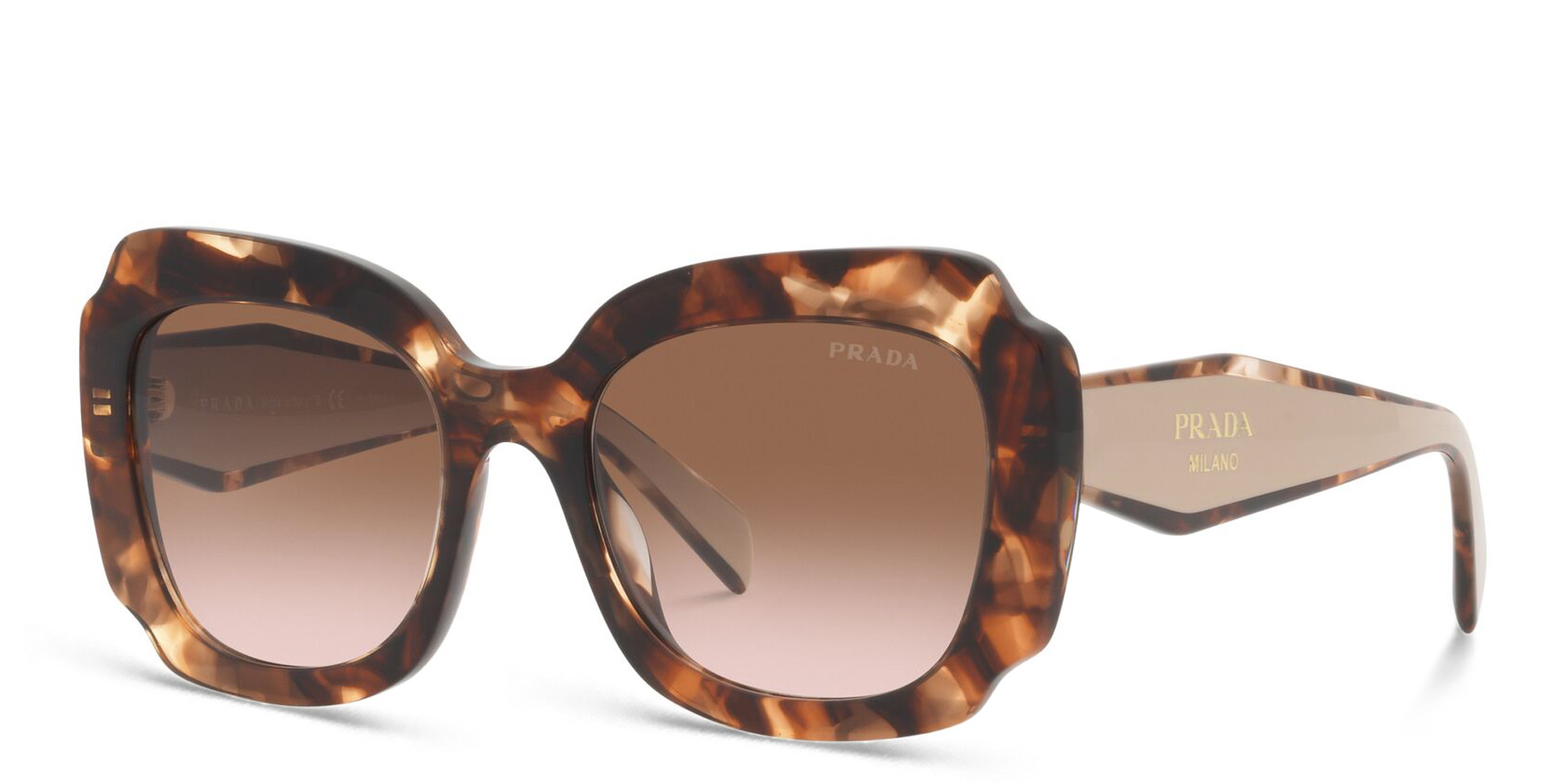 PRADA Irregular Sunglasses in Havana – Product Photo 2