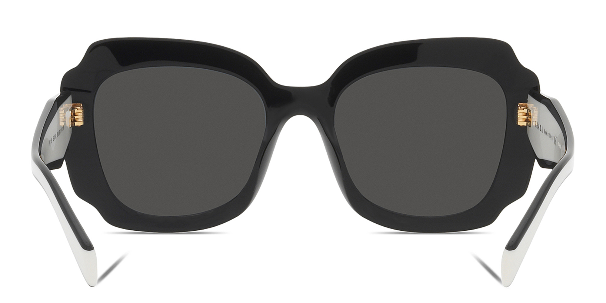 PRADA Irregular Sunglasses in Black & White – Product Photo 4