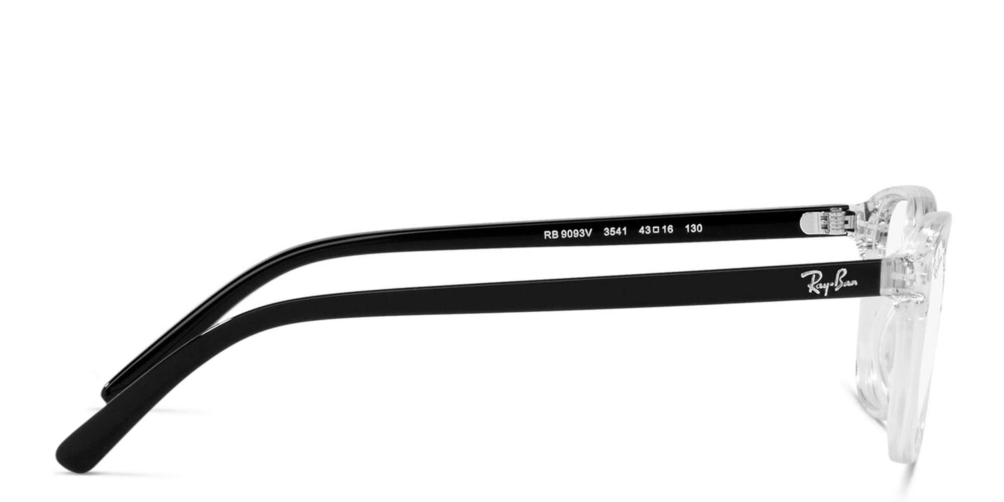 Shop Ray-Ban Junior Leonard Kids Square Eyeglasses in Transparent online.