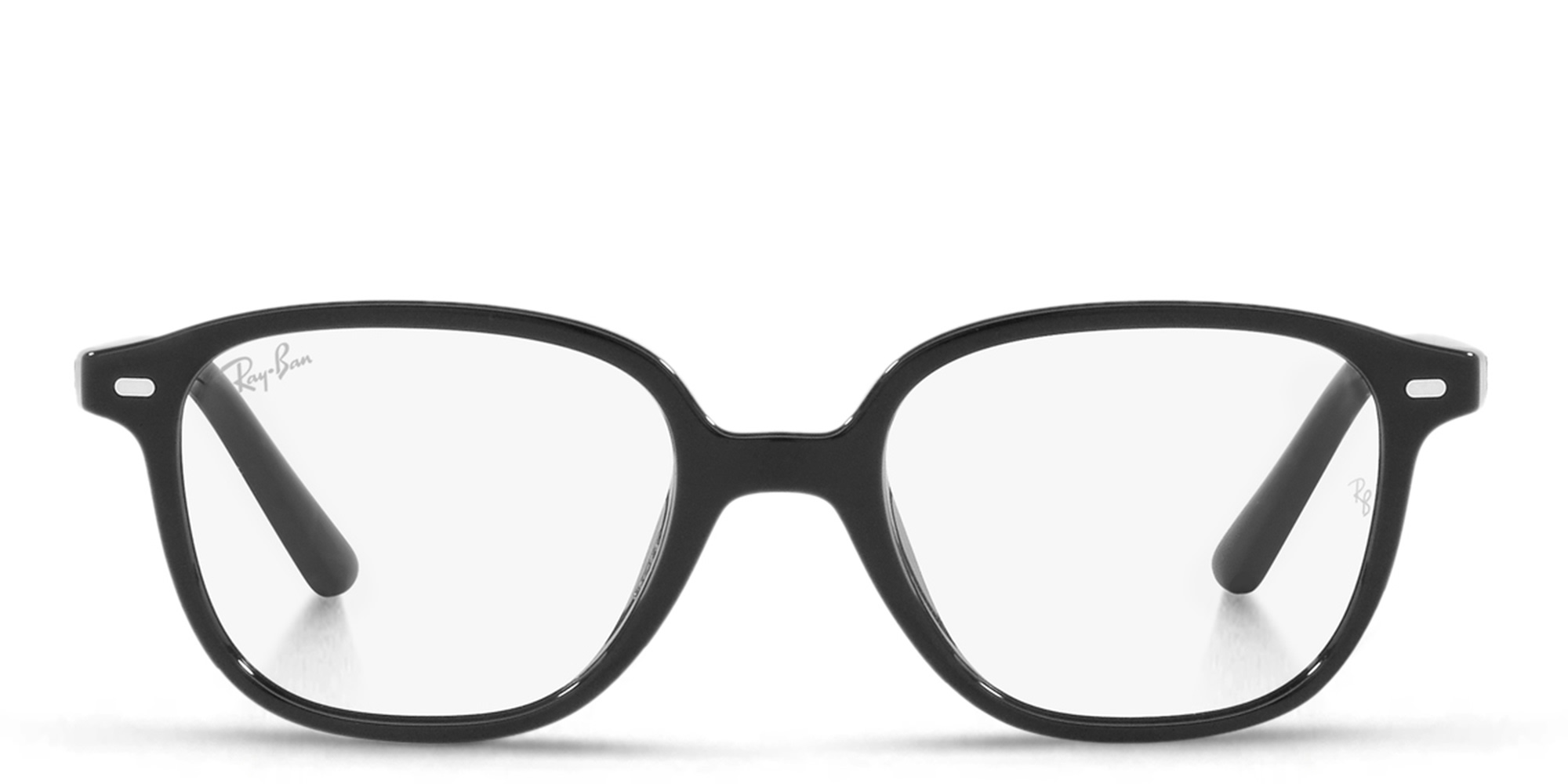 Shop Ray-Ban Junior Kids Square Eyeglasses in Black online.