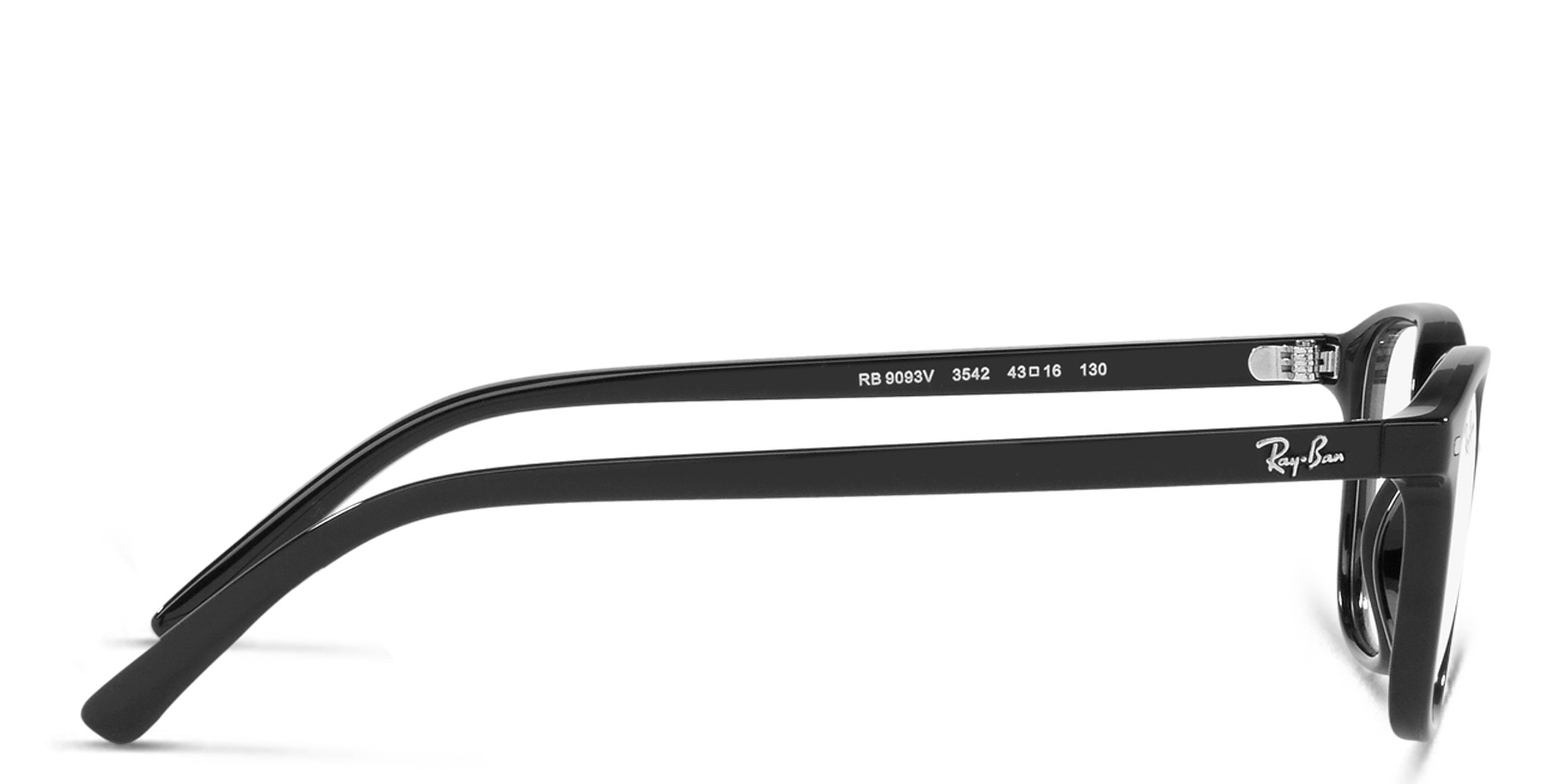 Shop Ray-Ban Junior Kids Square Eyeglasses in Black online.