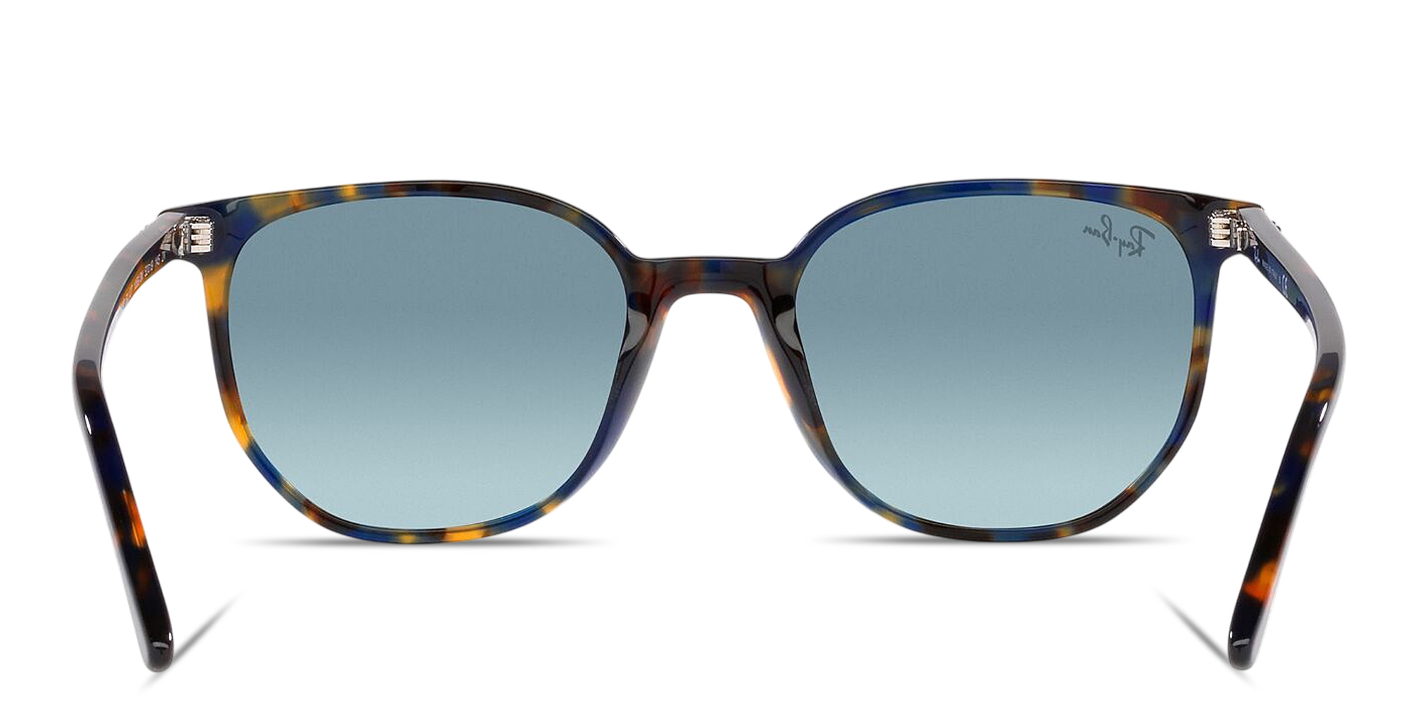 Shop Ray-Ban Elliot Unisex Square Sunglasses in Yellow & Blue Havana online.