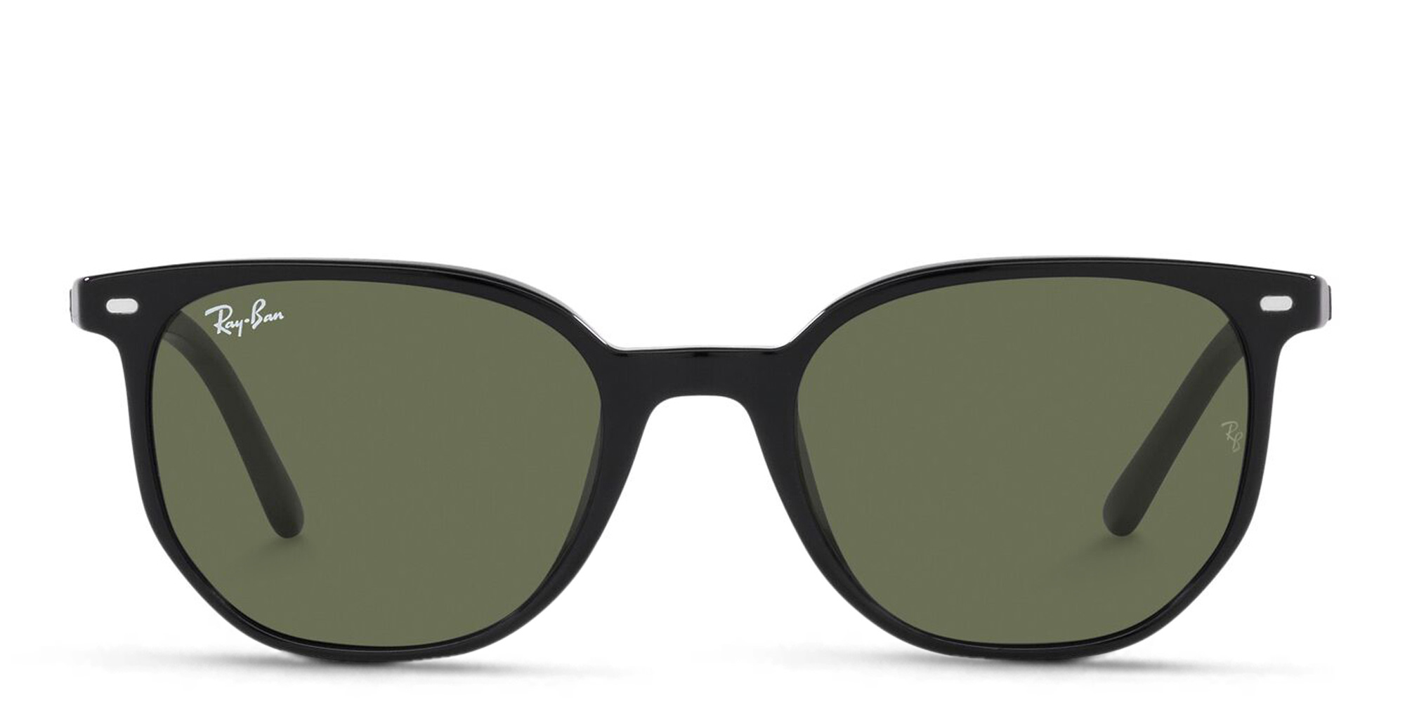 Shop Ray-Ban Elliot Unisex Square Sunglasses in Black online.