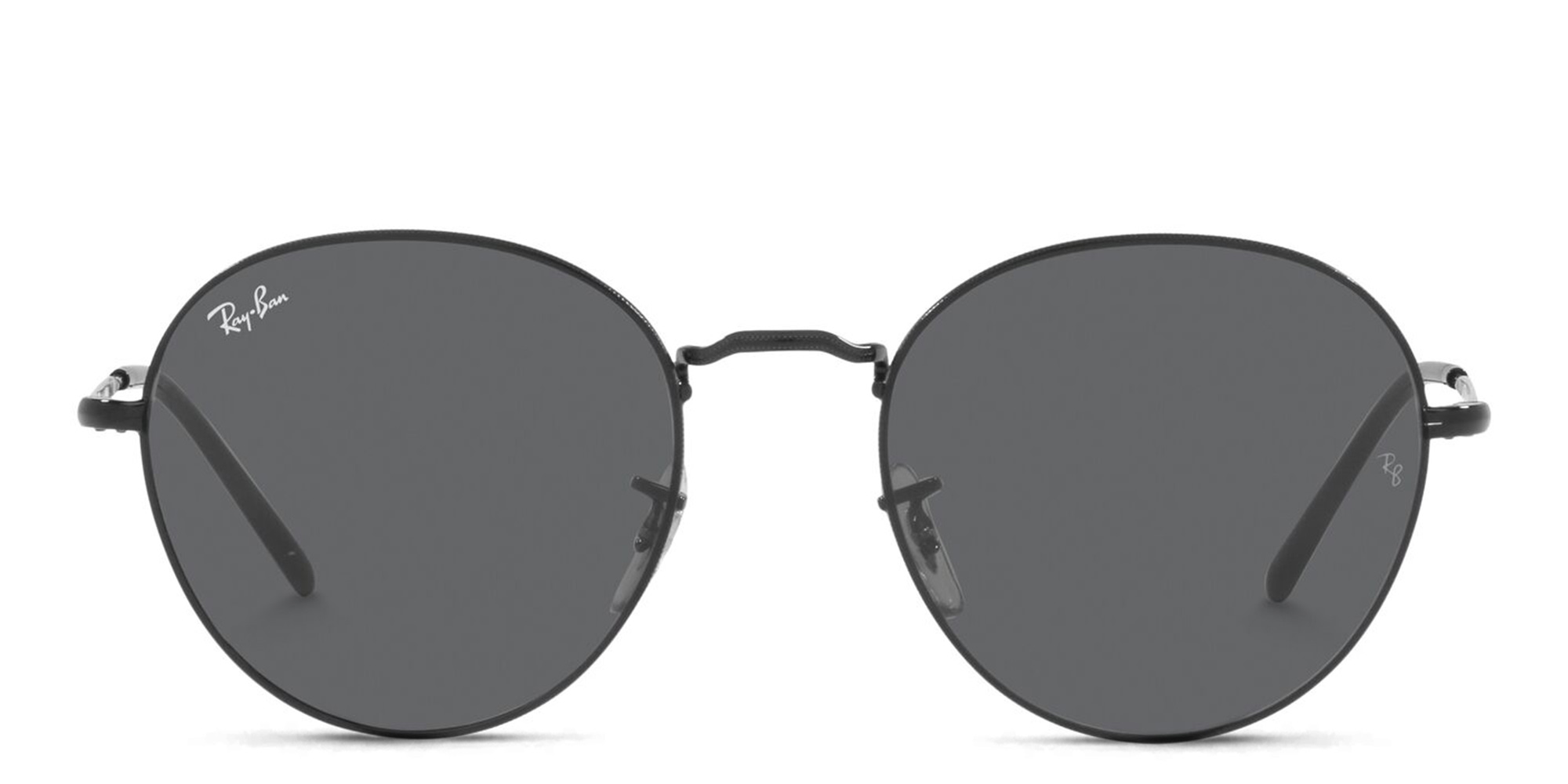 Shop Ray-Ban Unisex Round Sunglasses in Black online.