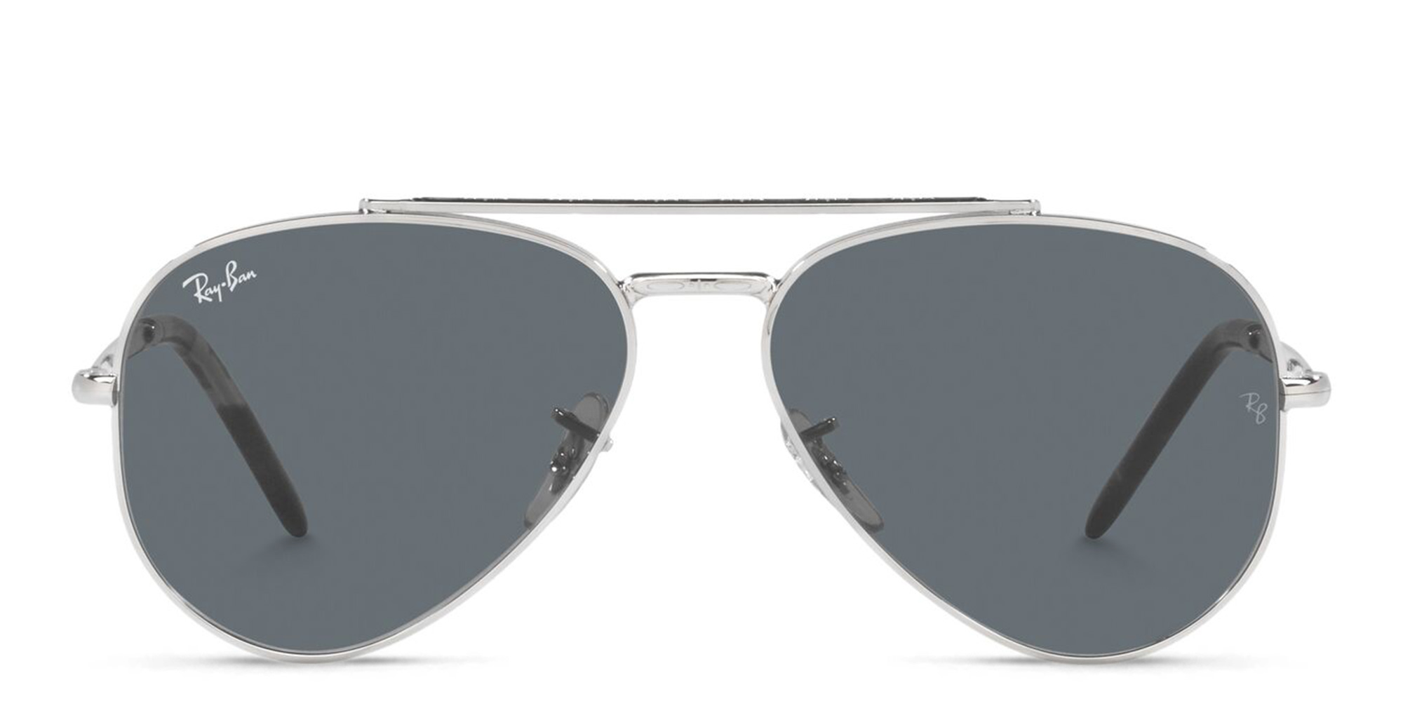 Ray-Ban Unisex Wide Pilot Sunglasses in Silver – Product Photo 1