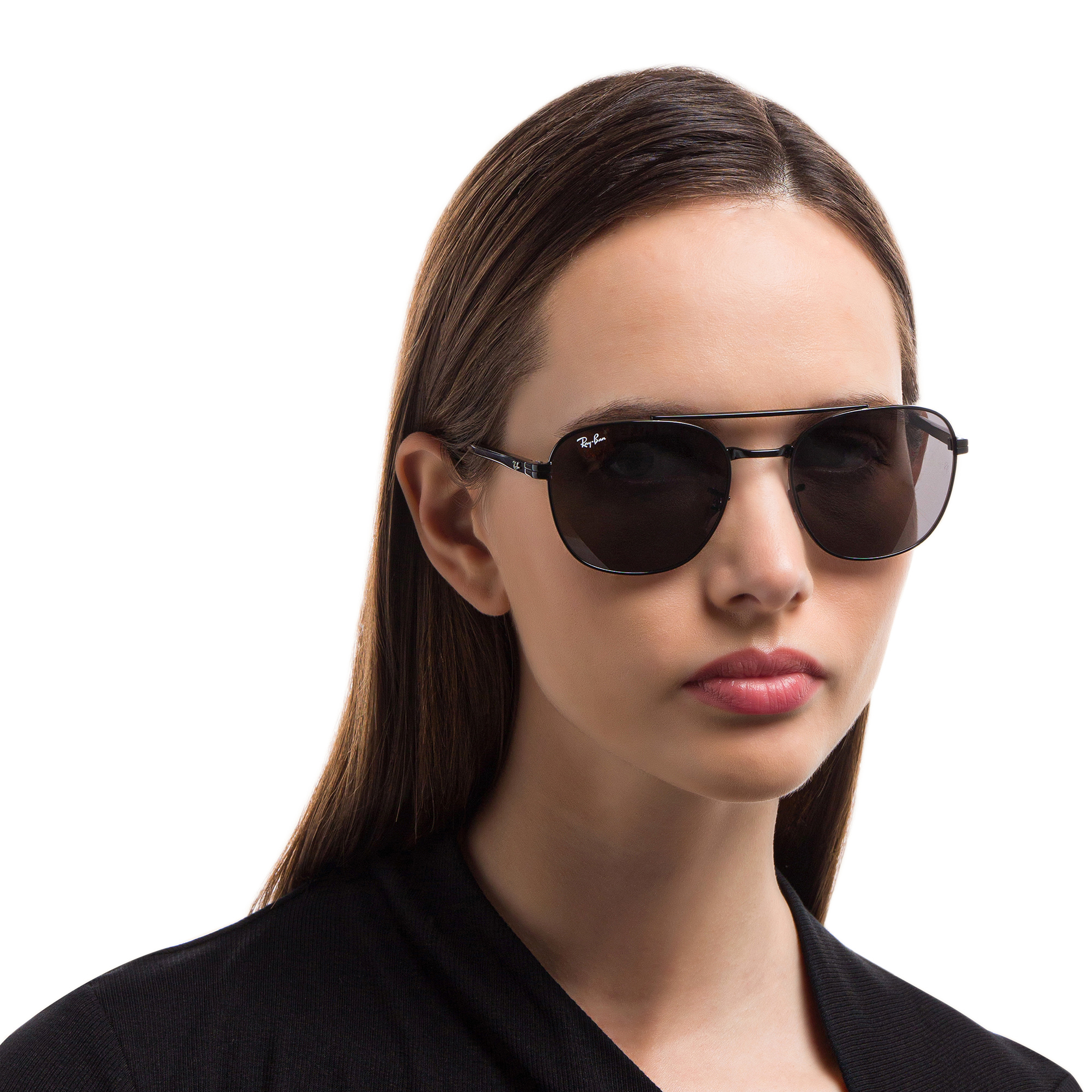 Ray-Ban Unisex Square Sunglasses in Black – Product Photo 5