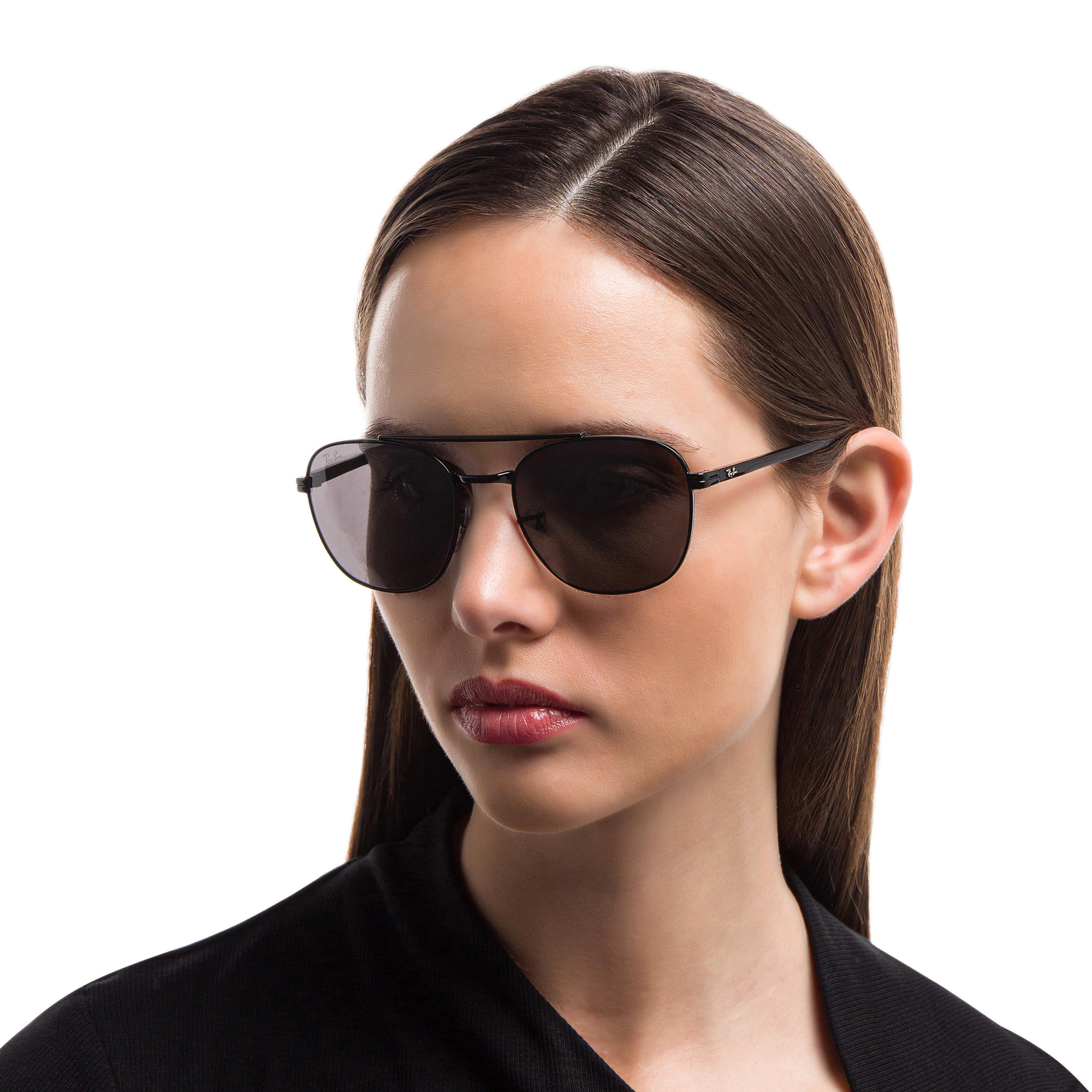 Ray-Ban Unisex Square Sunglasses in Black – Product Photo 6