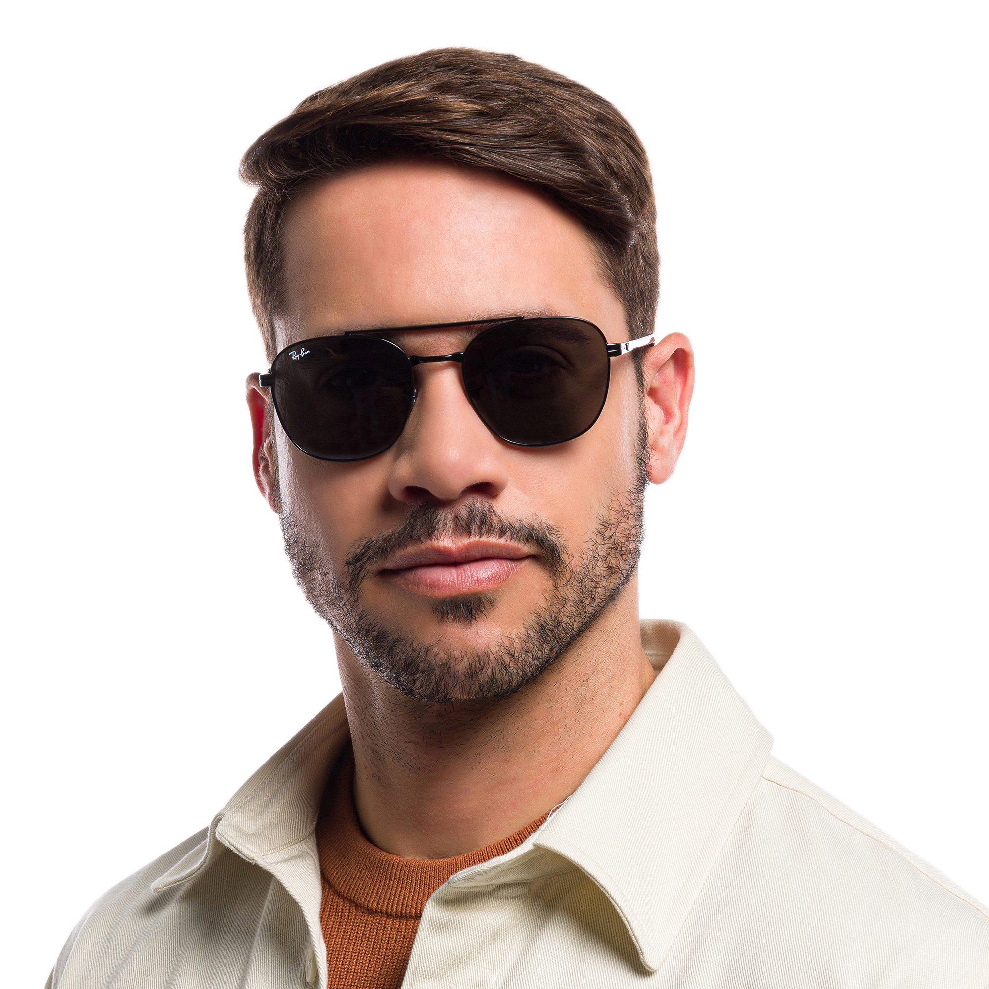 Ray-Ban Unisex Square Sunglasses in Black – Product Photo 7