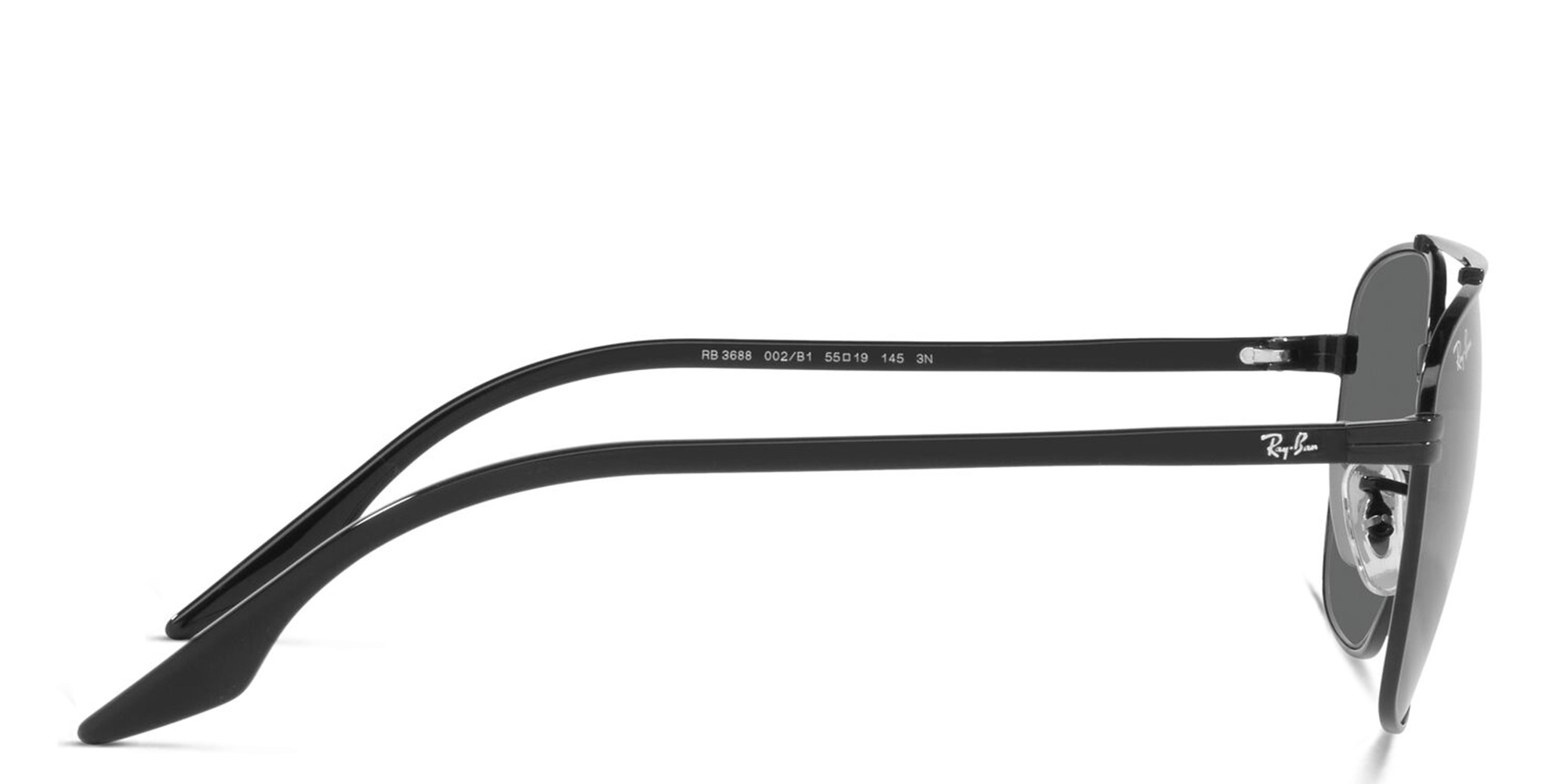 Ray-Ban Unisex Square Sunglasses in Black – Product Photo 3