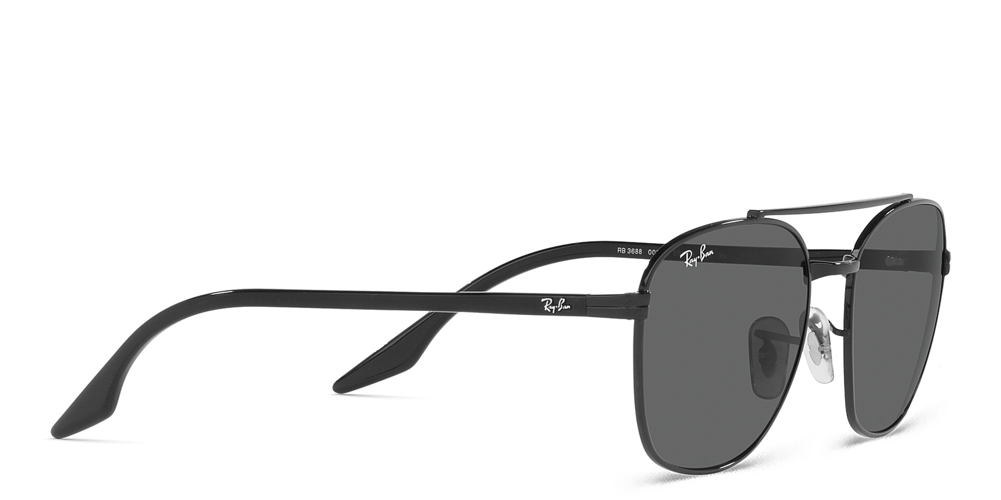 Ray-Ban Unisex Square Sunglasses in Black – Product Photo 4