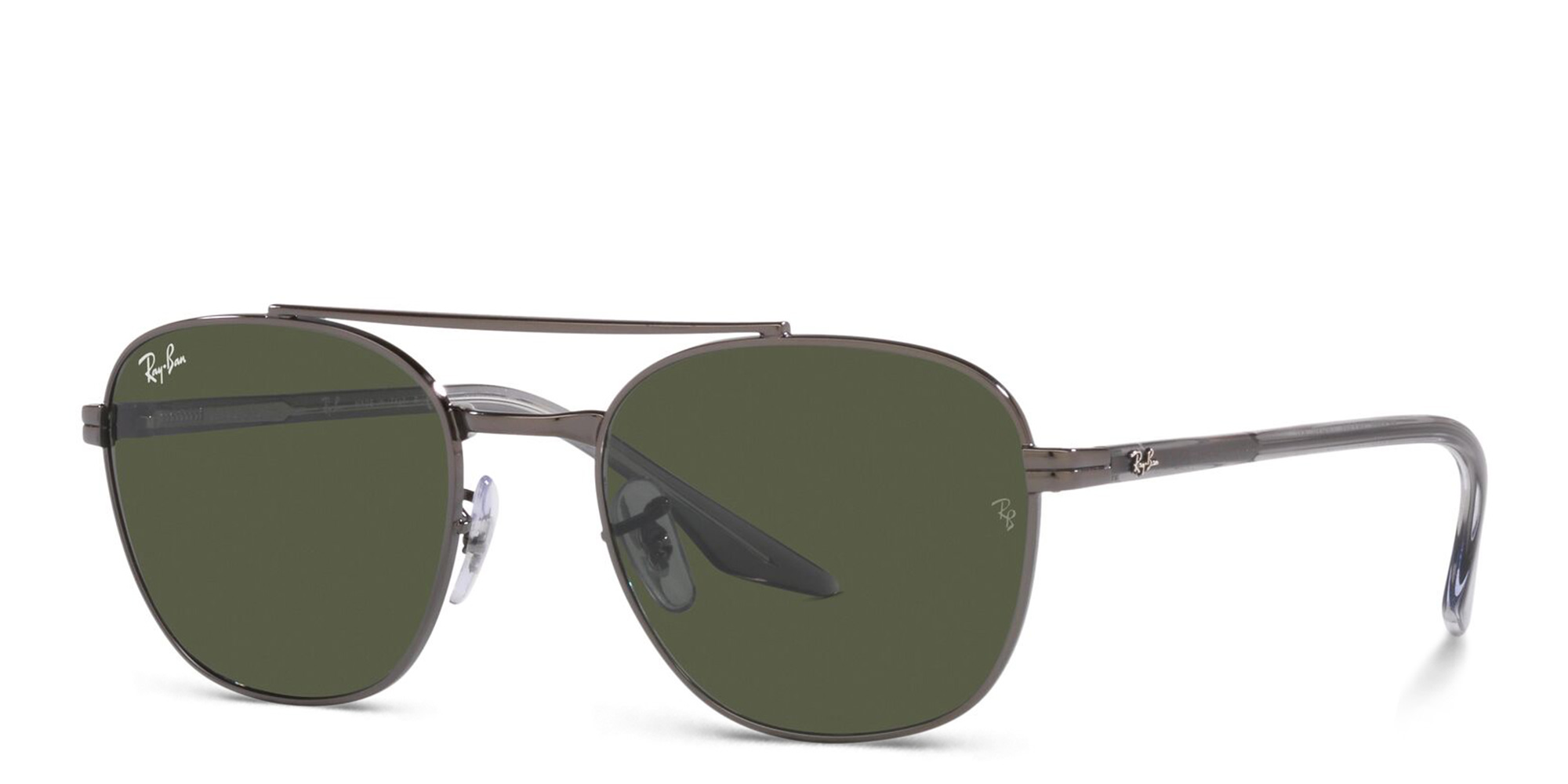 Shop Ray-Ban Unisex Square Sunglasses in Gunmetal online.