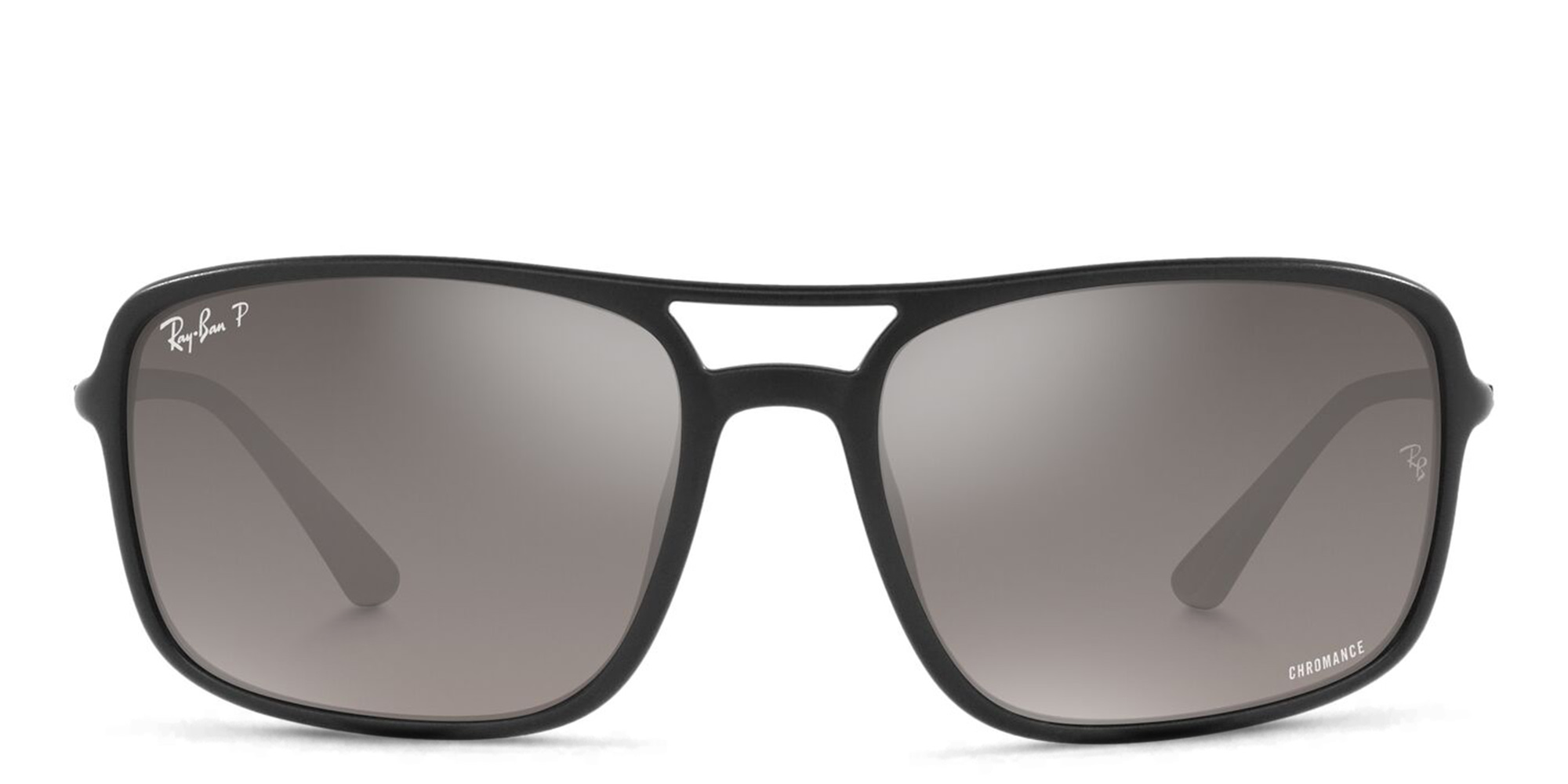 Shop Ray-Ban Unisex Rectangle Sunglasses in Black online.
