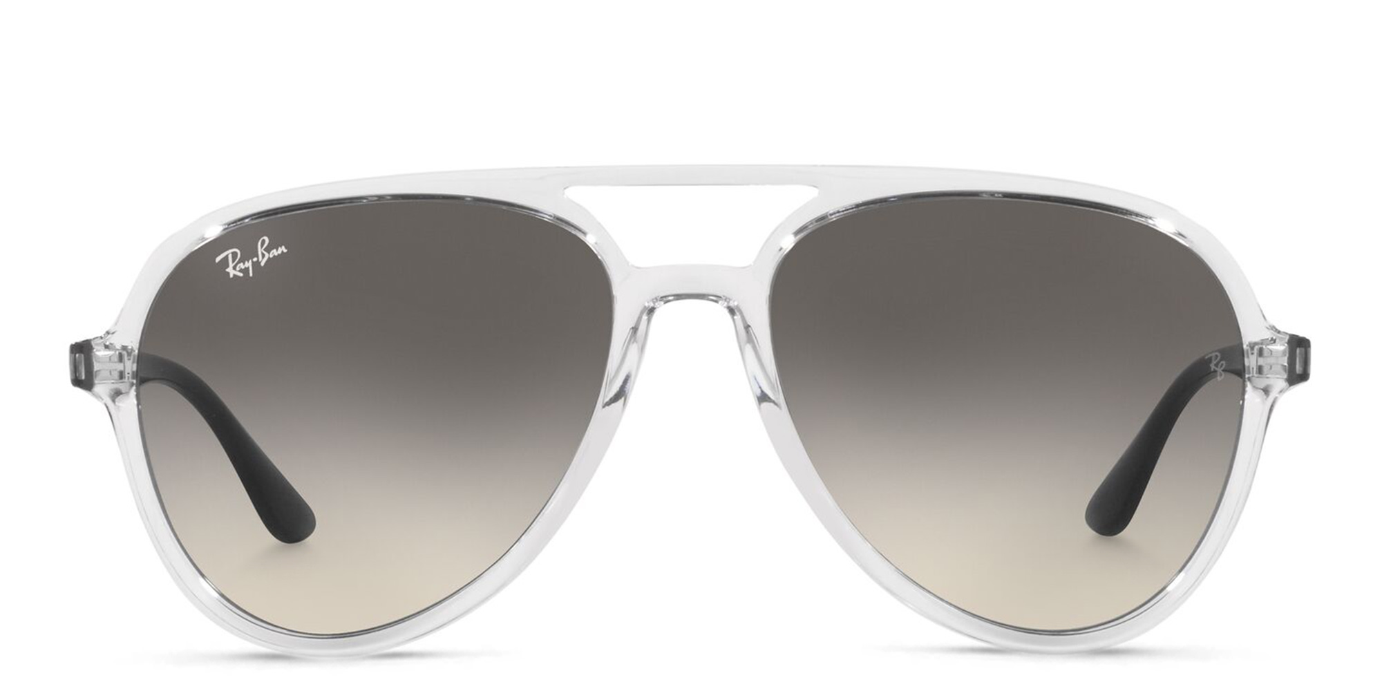 Shop Ray-Ban Unisex Aviator Sunglasses in Transparent online.