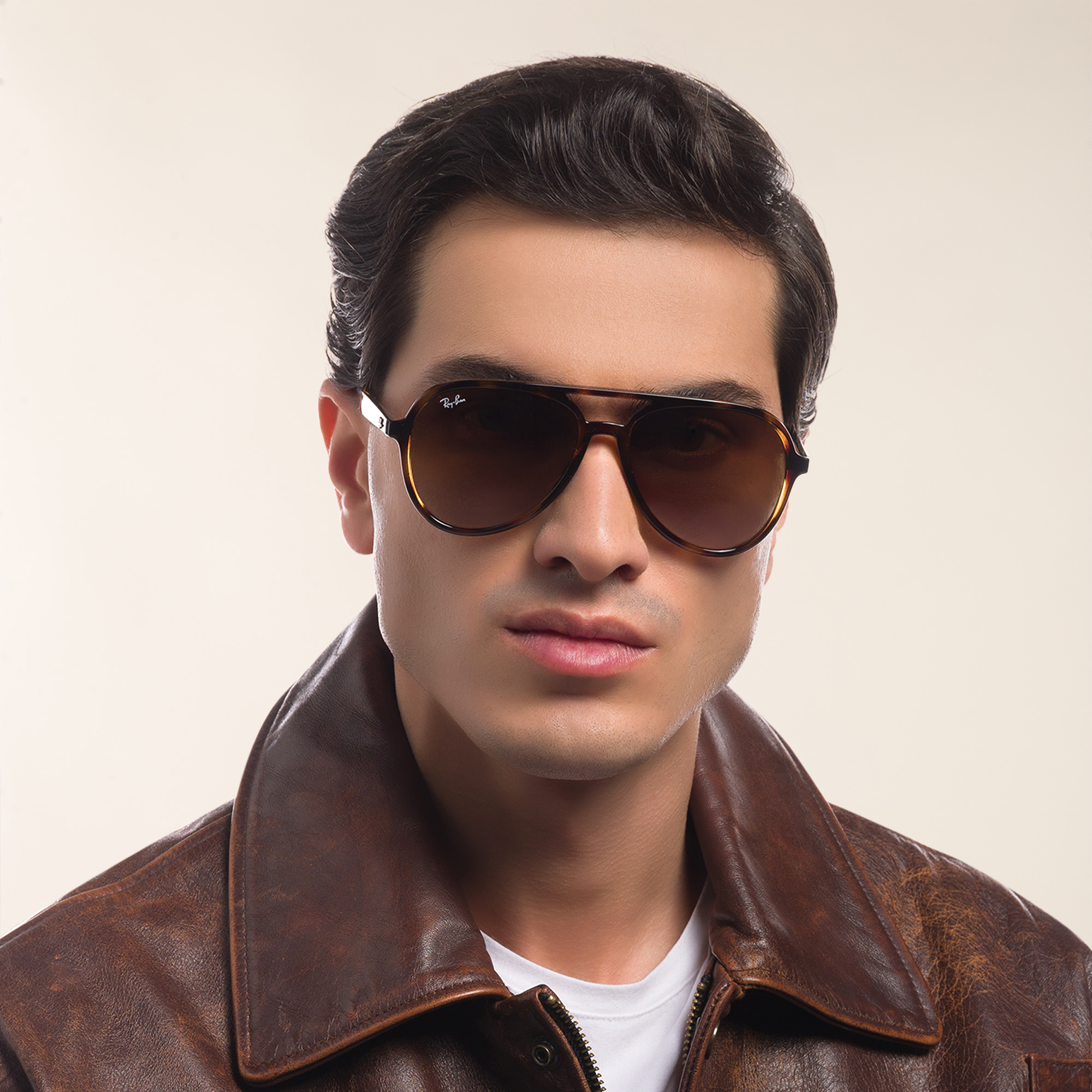 Ray-Ban Unisex Pilot Sunglasses in Havana – Product Photo 8