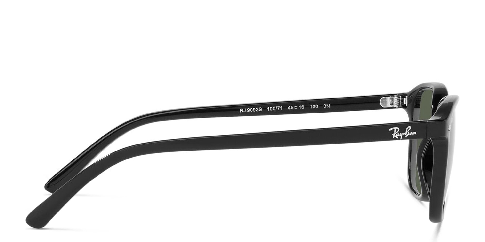 Shop Ray-Ban Junior Leonard Kids Square Sunglasses in Black online.