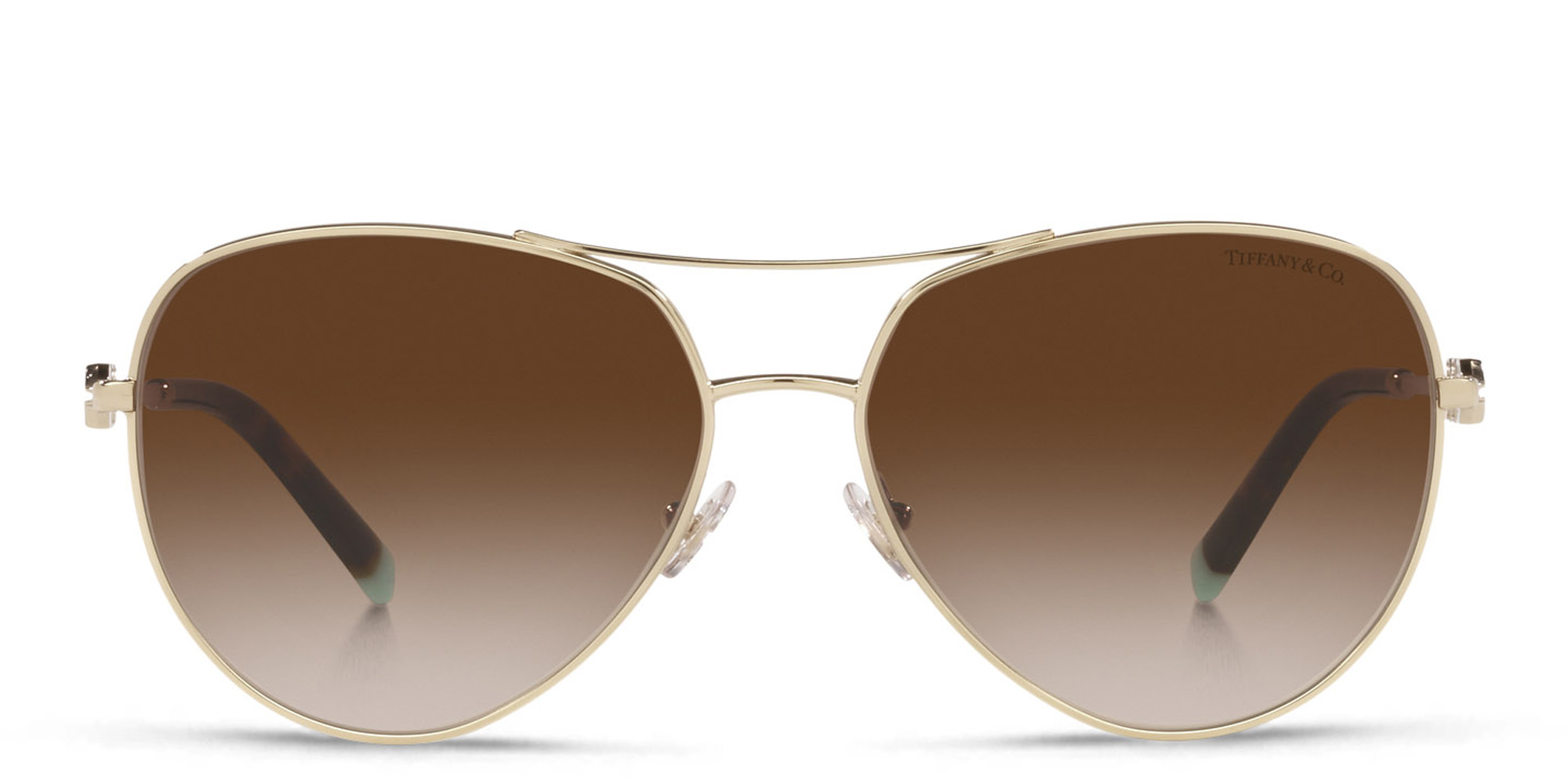Shop TIFFANY Pilot Sunglasses in Pale Gold online.