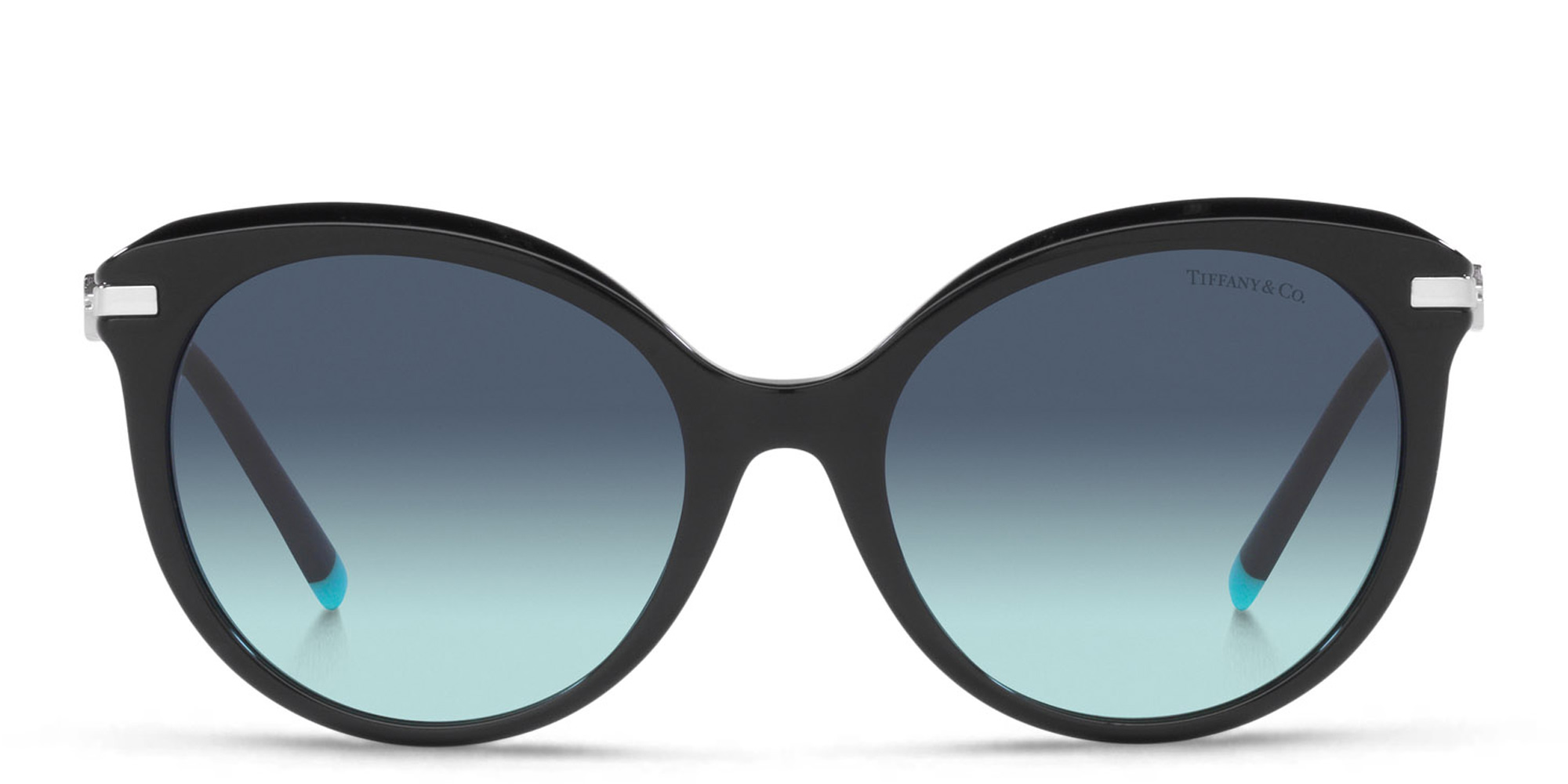 Shop TIFFANY Cat-Eye Sunglasses in Black online.