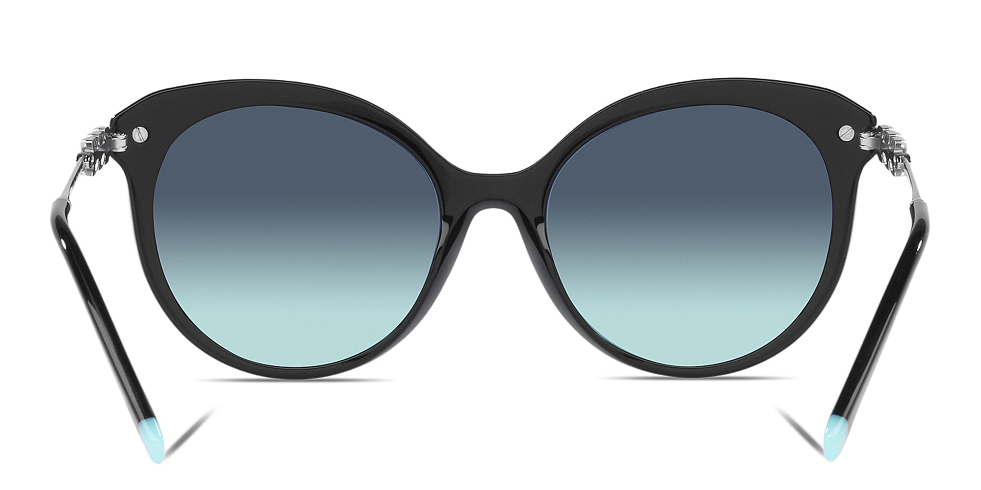 Shop TIFFANY Cat-Eye Sunglasses in Black online.