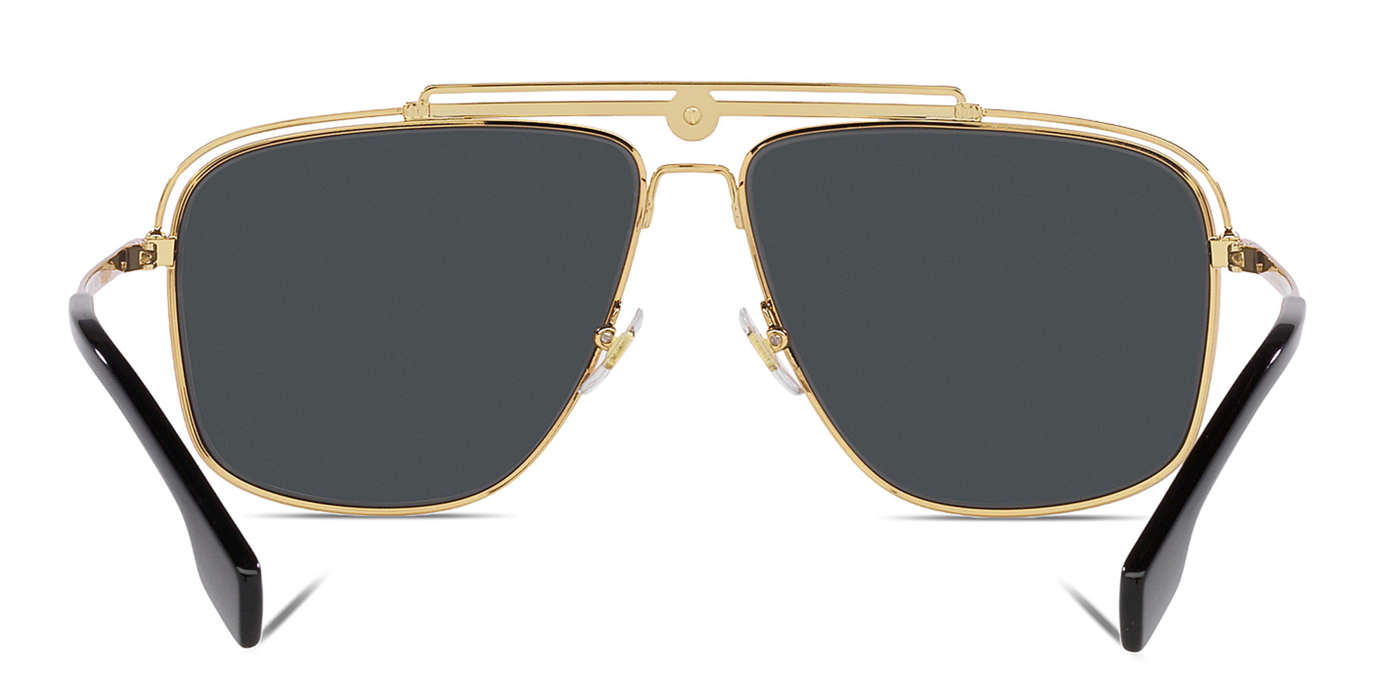 VERSACE Greca-detailed Aviator Sunglasses in Gold – Product Photo 4