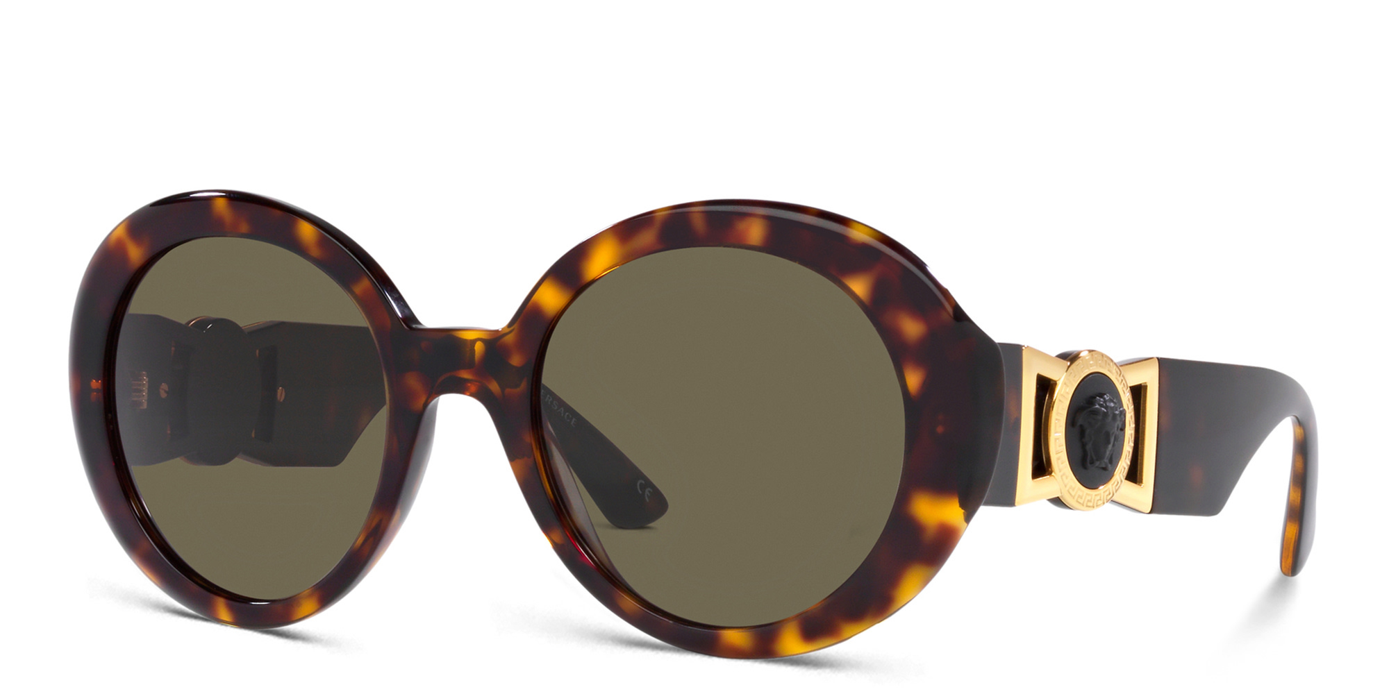 نظارات شمسية دائرية من فيرزاتشي بلون مموه - صورة المنتج 2