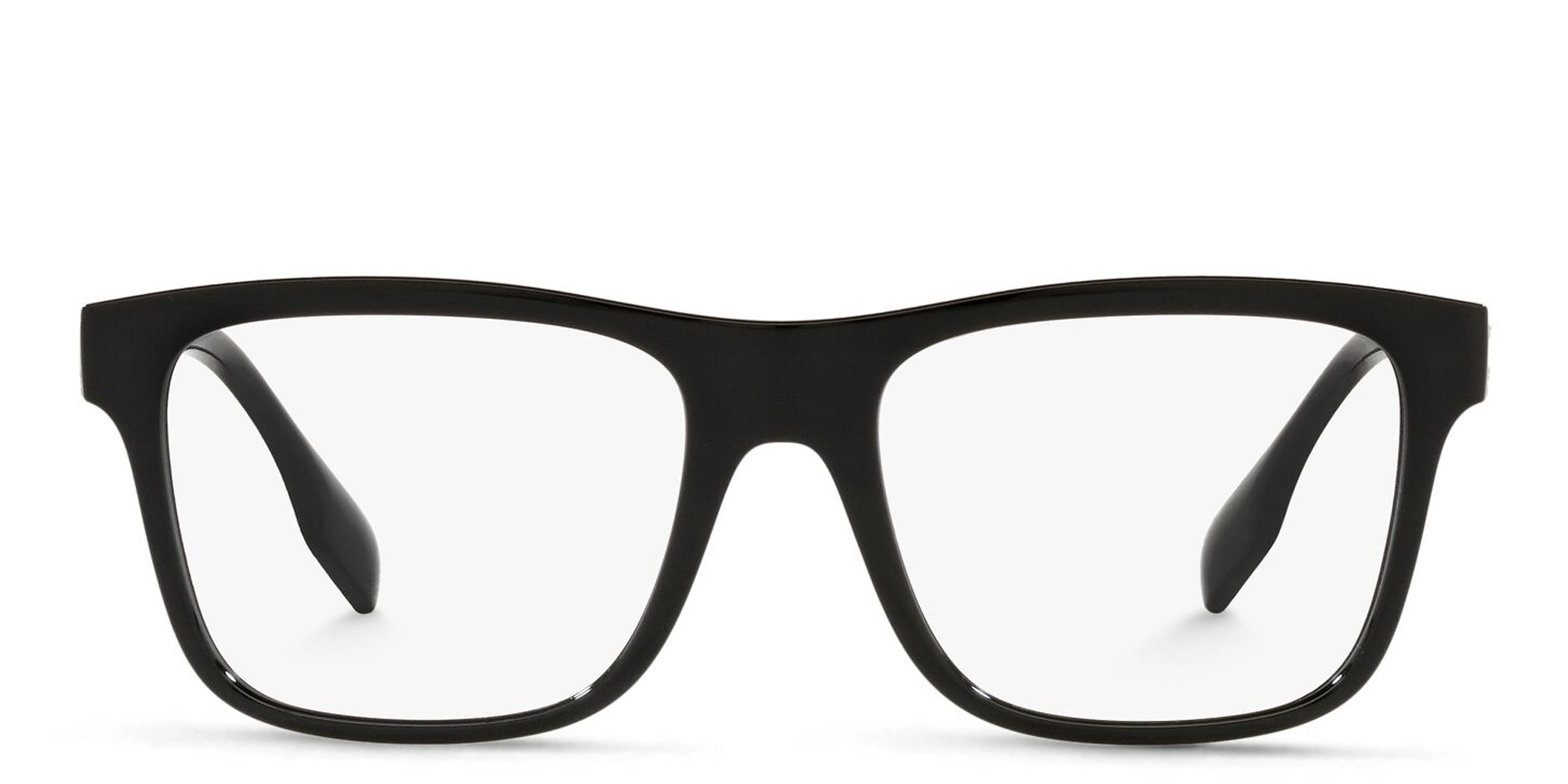 BURBERRY Wide Square Eyeglasses in Black – Product Photo 1