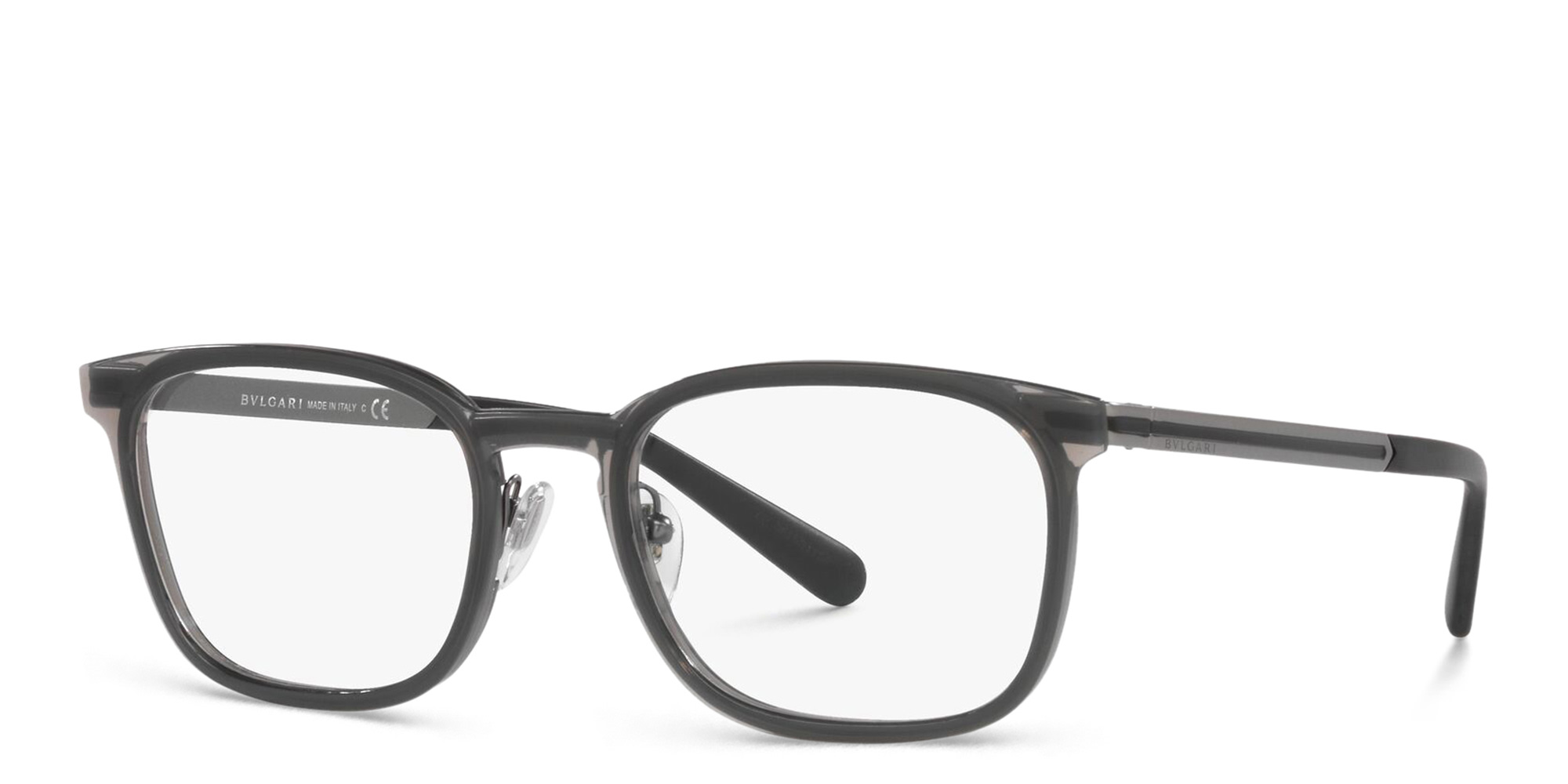 BVLGARI Rectangle Eyeglasses in Grey – Product Photo 2