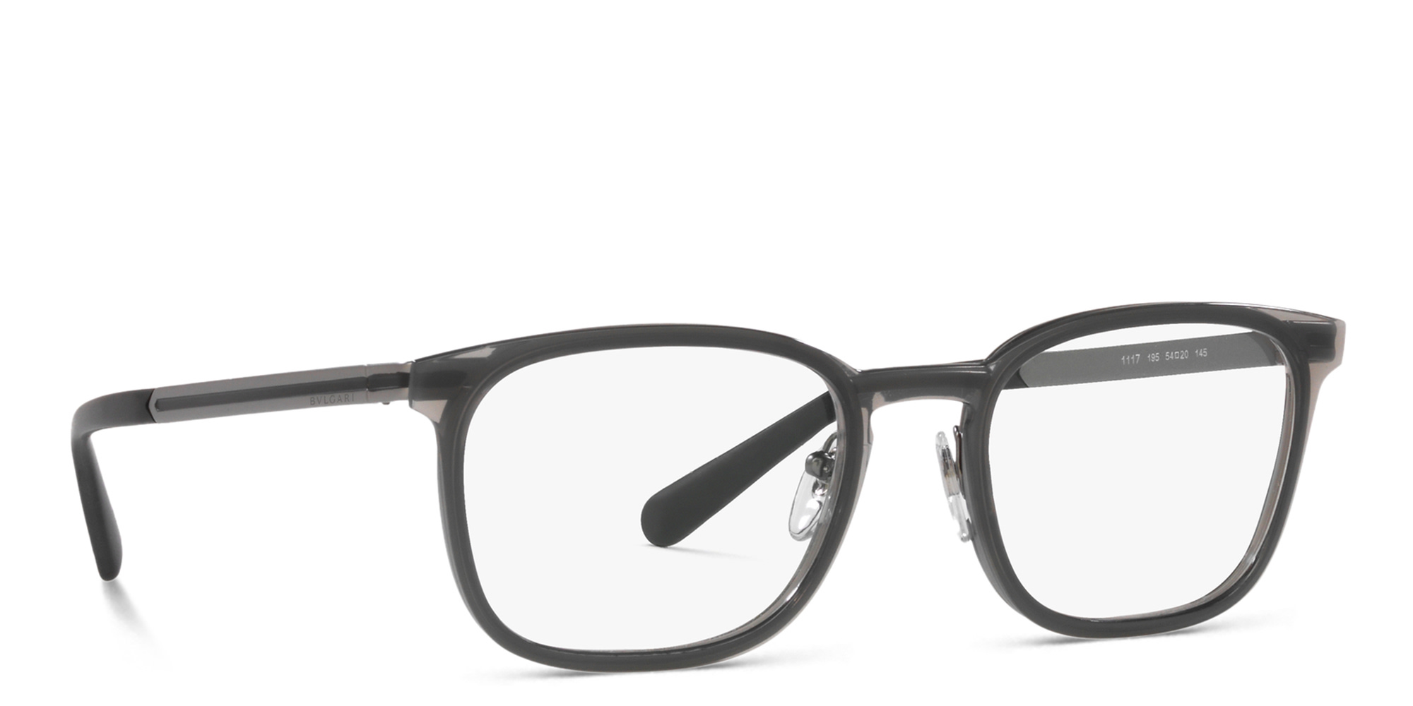 BVLGARI Rectangle Eyeglasses in Grey – Product Photo 4