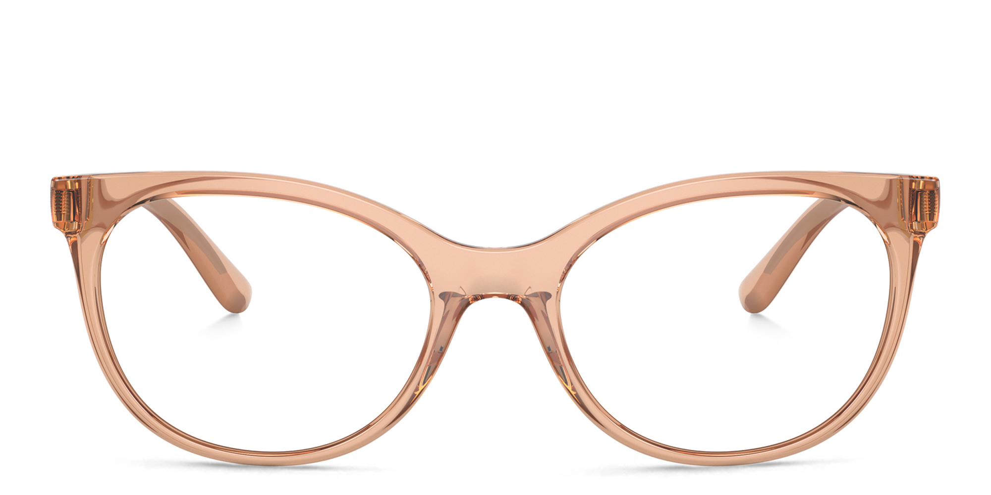 Dolce & Gabbana Cat-Eye Eyeglasses in Transparent Beige – Product Photo 1