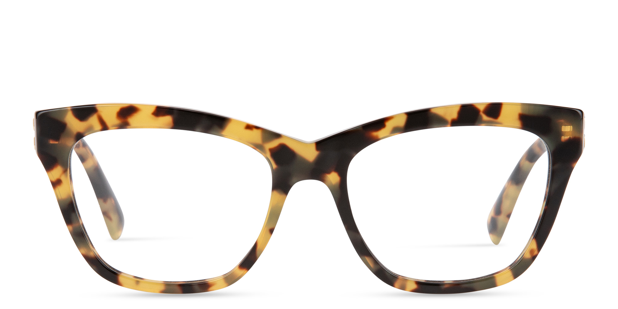 Shop MIU MIU Cat Eye Eyeglasses in Light Havana online.
