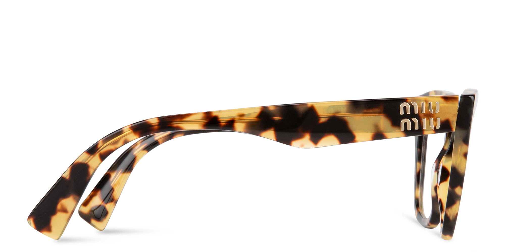 Shop MIU MIU Cat Eye Eyeglasses in Light Havana online.