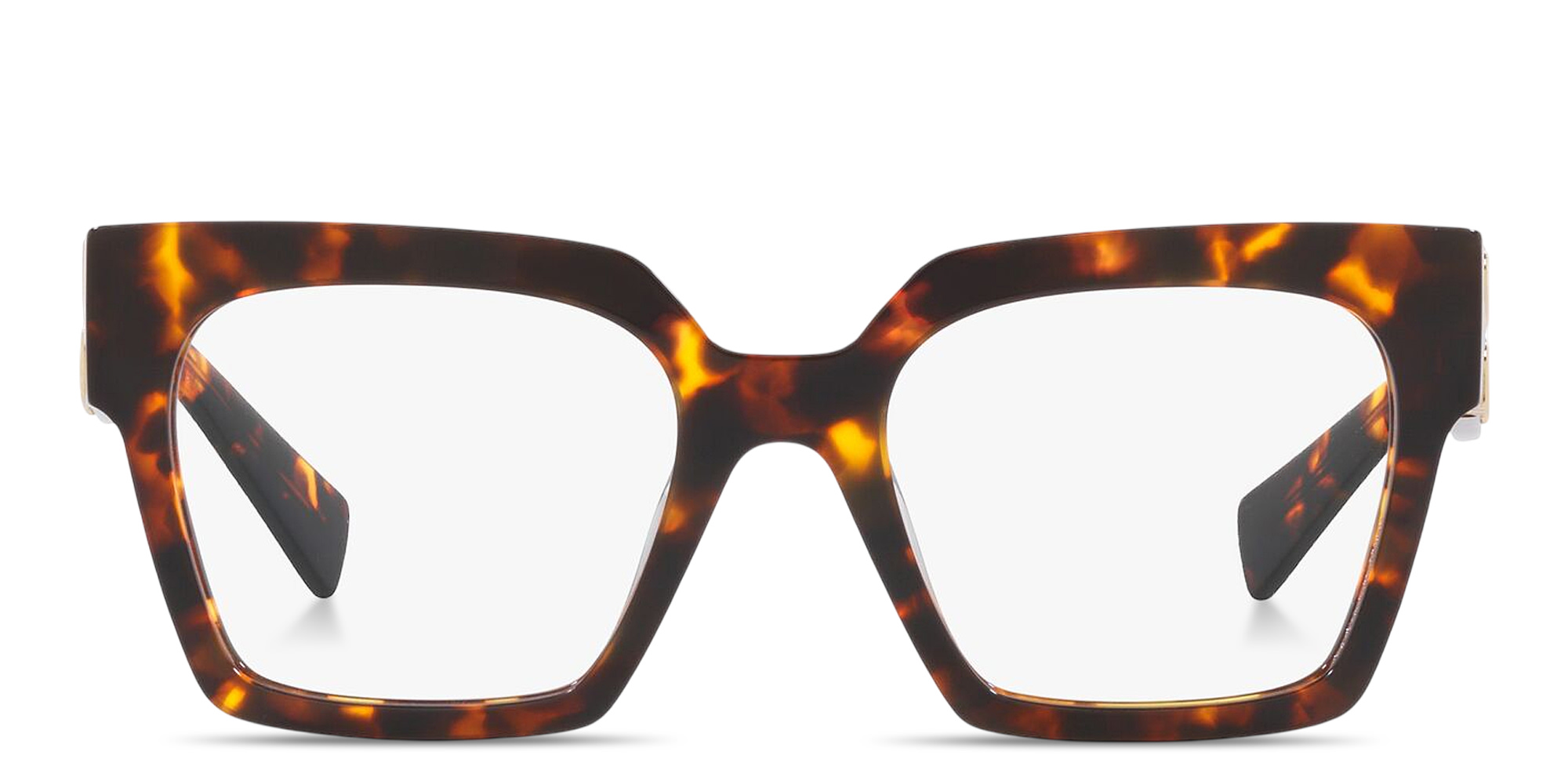 MIU MIU Square Eyeglasses in Havana – Product Photo 1