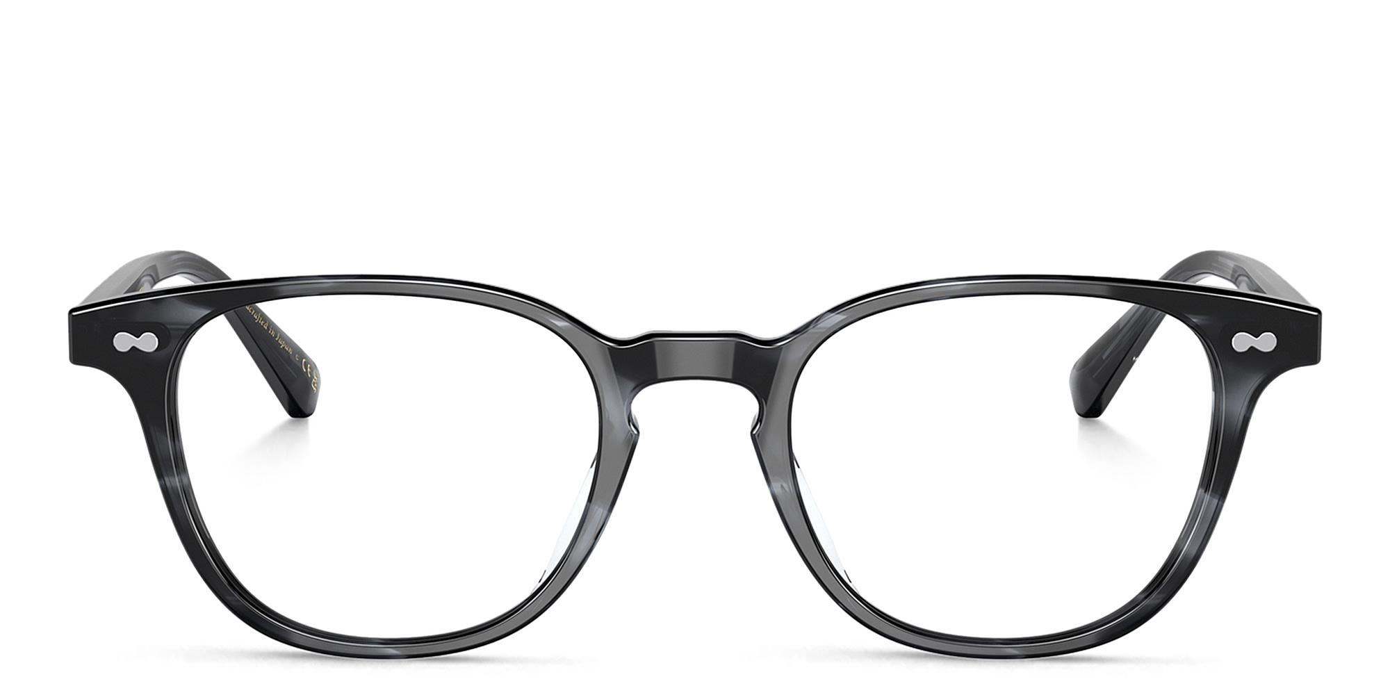 Shop OLIVER PEOPLES Sadao Unisex Pillow Eyeglasses in Dark Blue Smoke online.